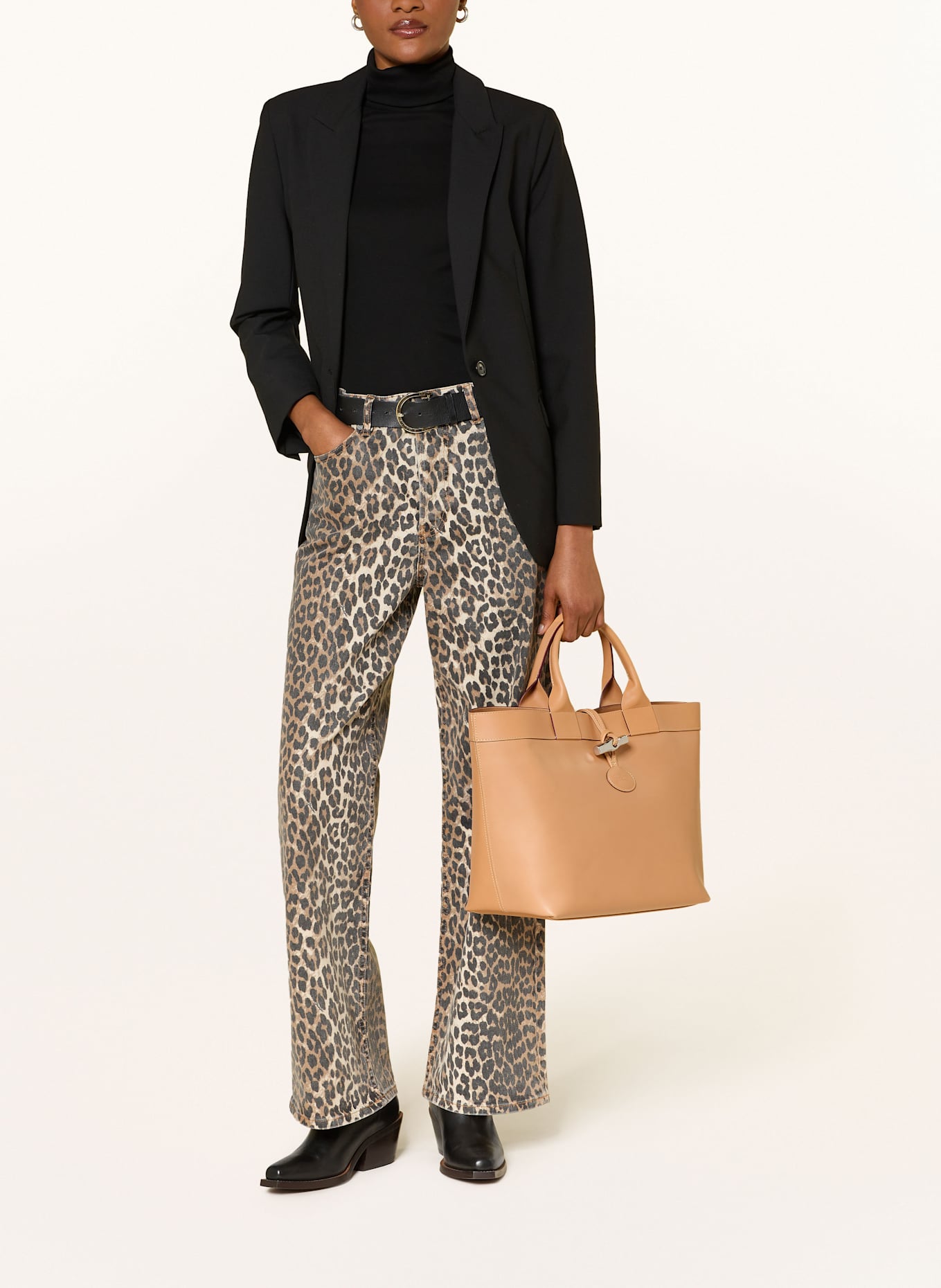 LONGCHAMP Shopper LE ROSEAU LARGE: HELLBRAUN