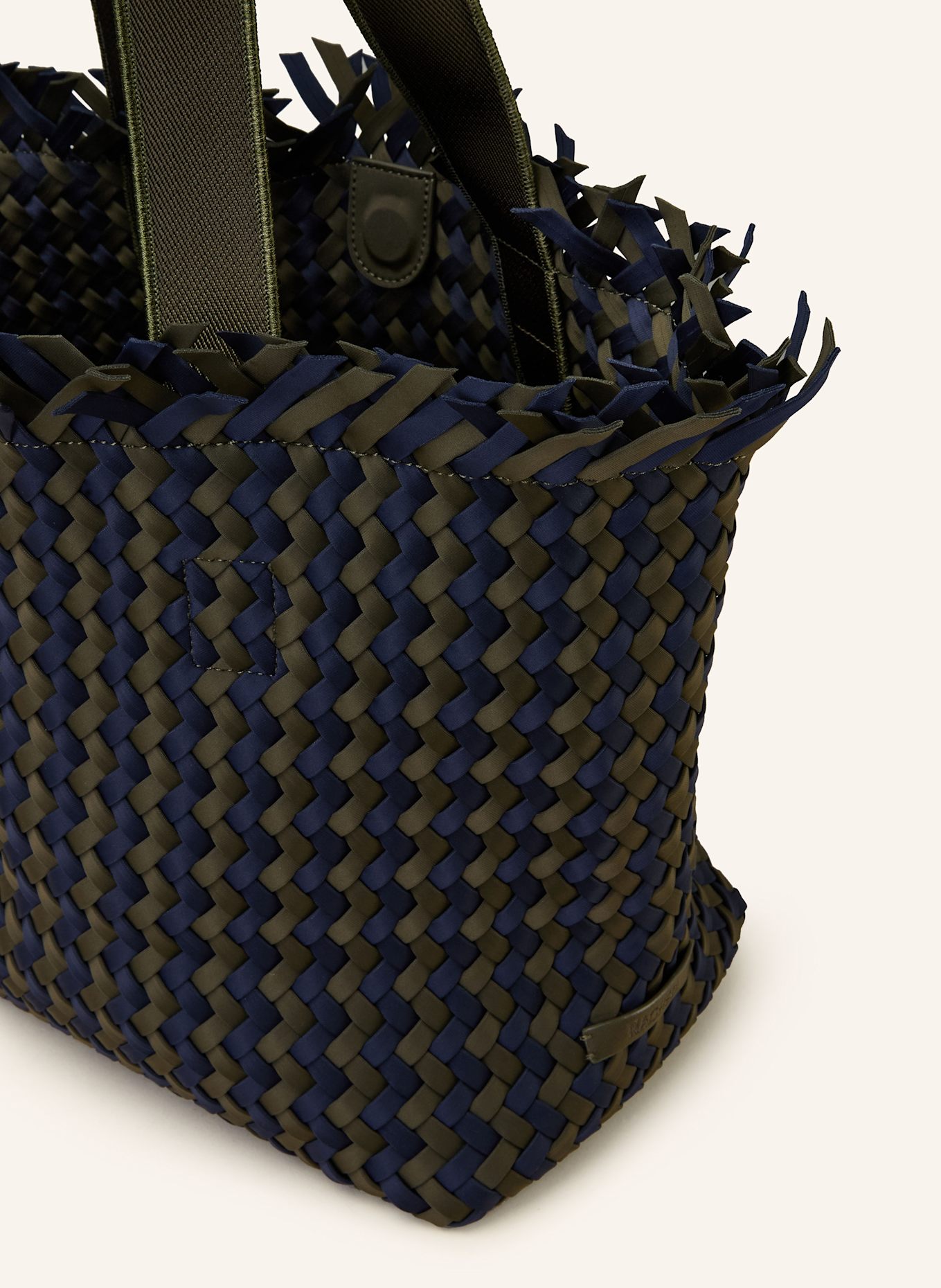 Naghedi Shopper HAVANNA MEDIUM mit Pouch: DUNKELGRÜN / DUNKELBLAU