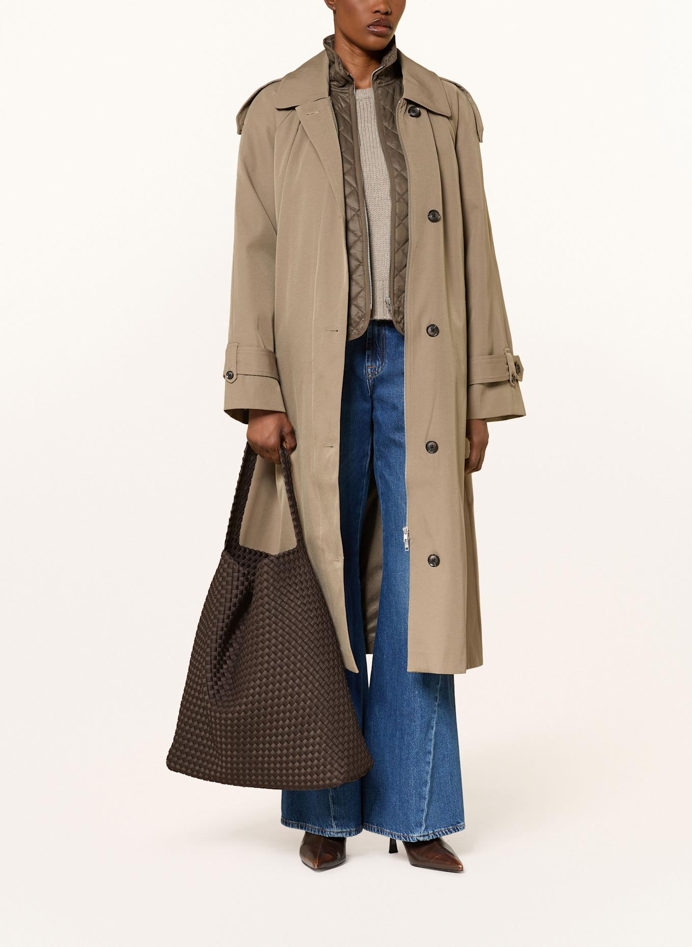 Naghedi Beuteltasche LARGE mit Pouch: DUNKELBRAUN