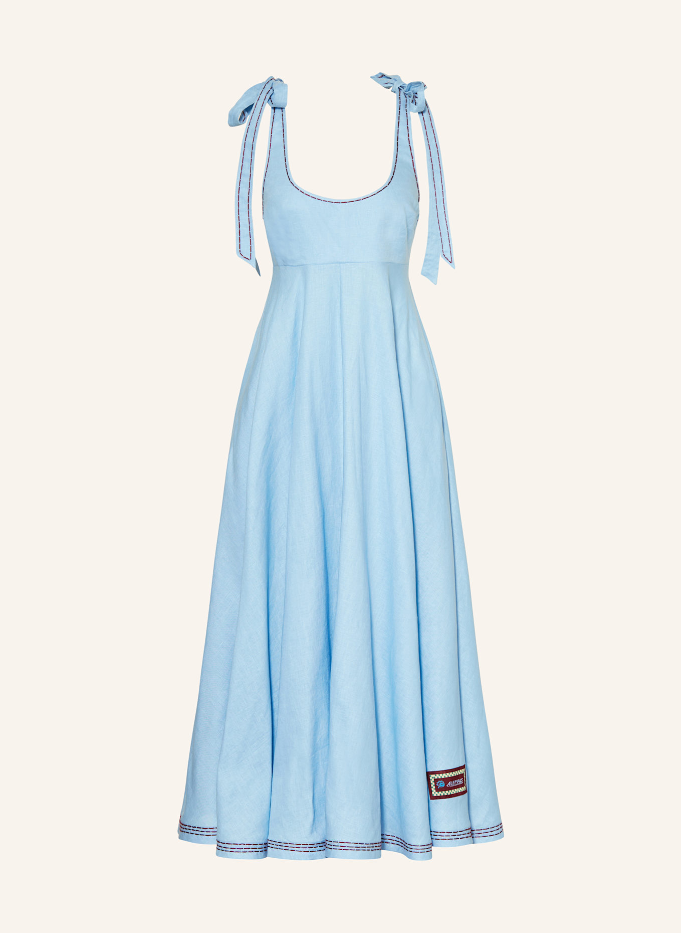 ALÉMAIS Off-Shoulder-Kleid DONATA: HELLBLAU