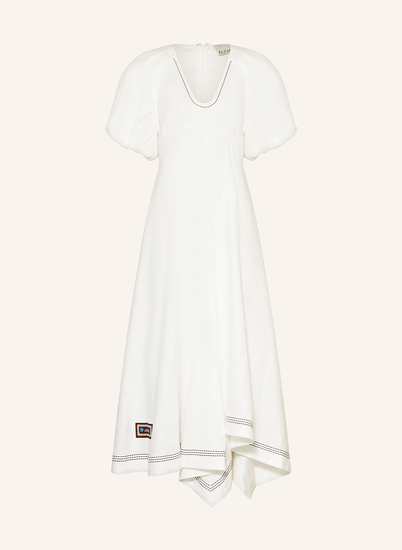 ALÉMAIS Leinenkleid MAGNOLIA: WEISS