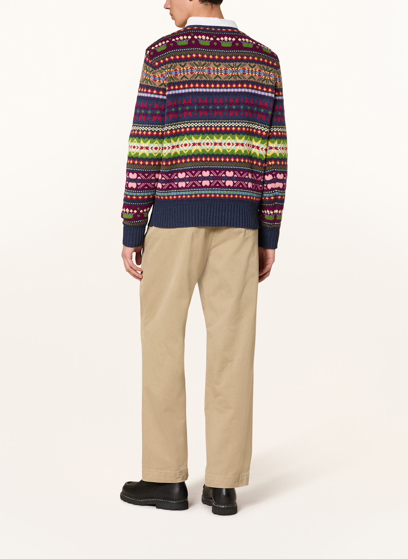 POLO RALPH LAUREN Pullover: DUNKELBLAU/ ROT/ GRÜN