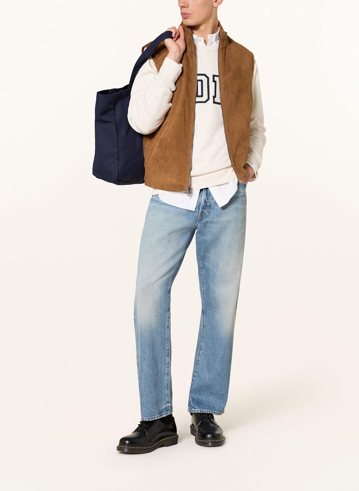 POLO RALPH LAUREN Lederweste: BRAUN
