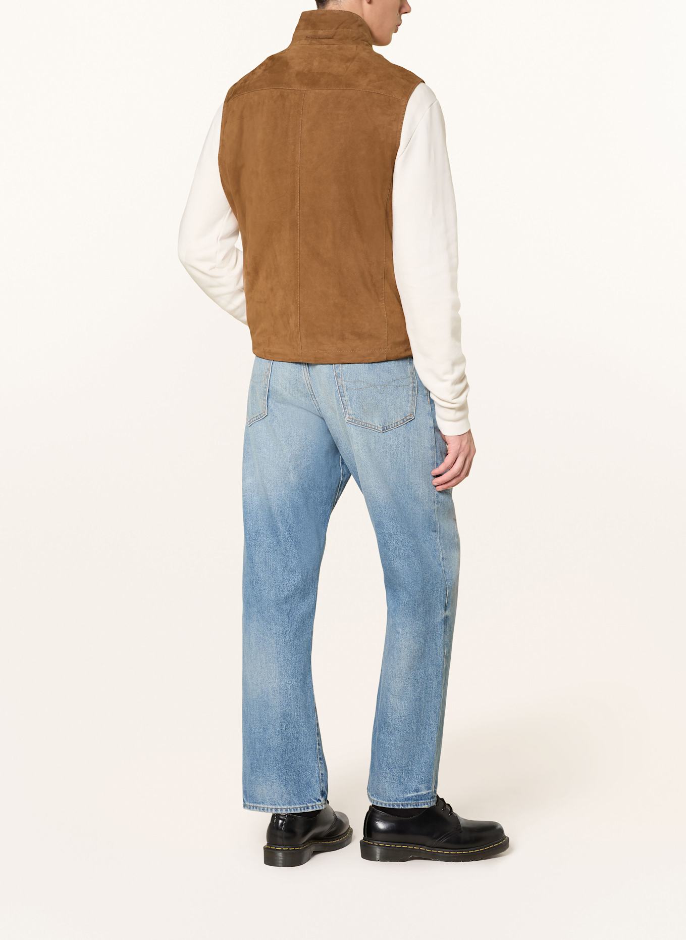 POLO RALPH LAUREN Lederweste: BRAUN