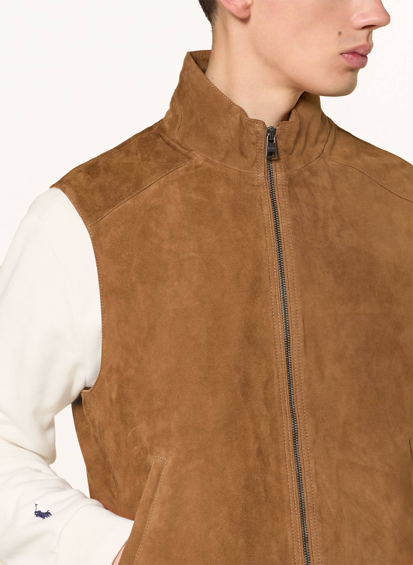 POLO RALPH LAUREN Lederweste: BRAUN