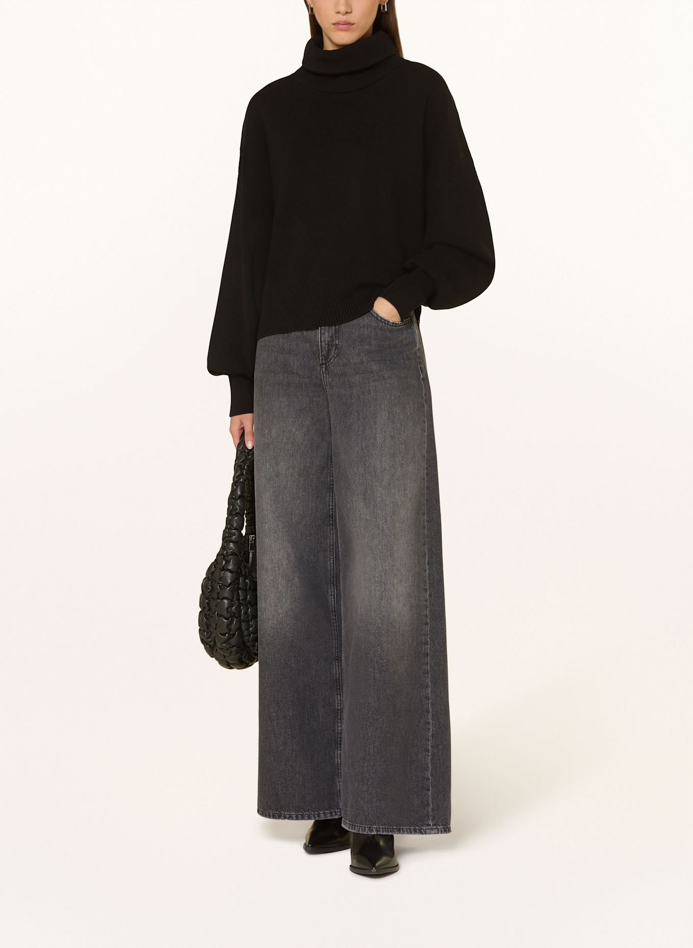 ELIAS RUMELIS Rollkragenpullover GRACIE: SCHWARZ