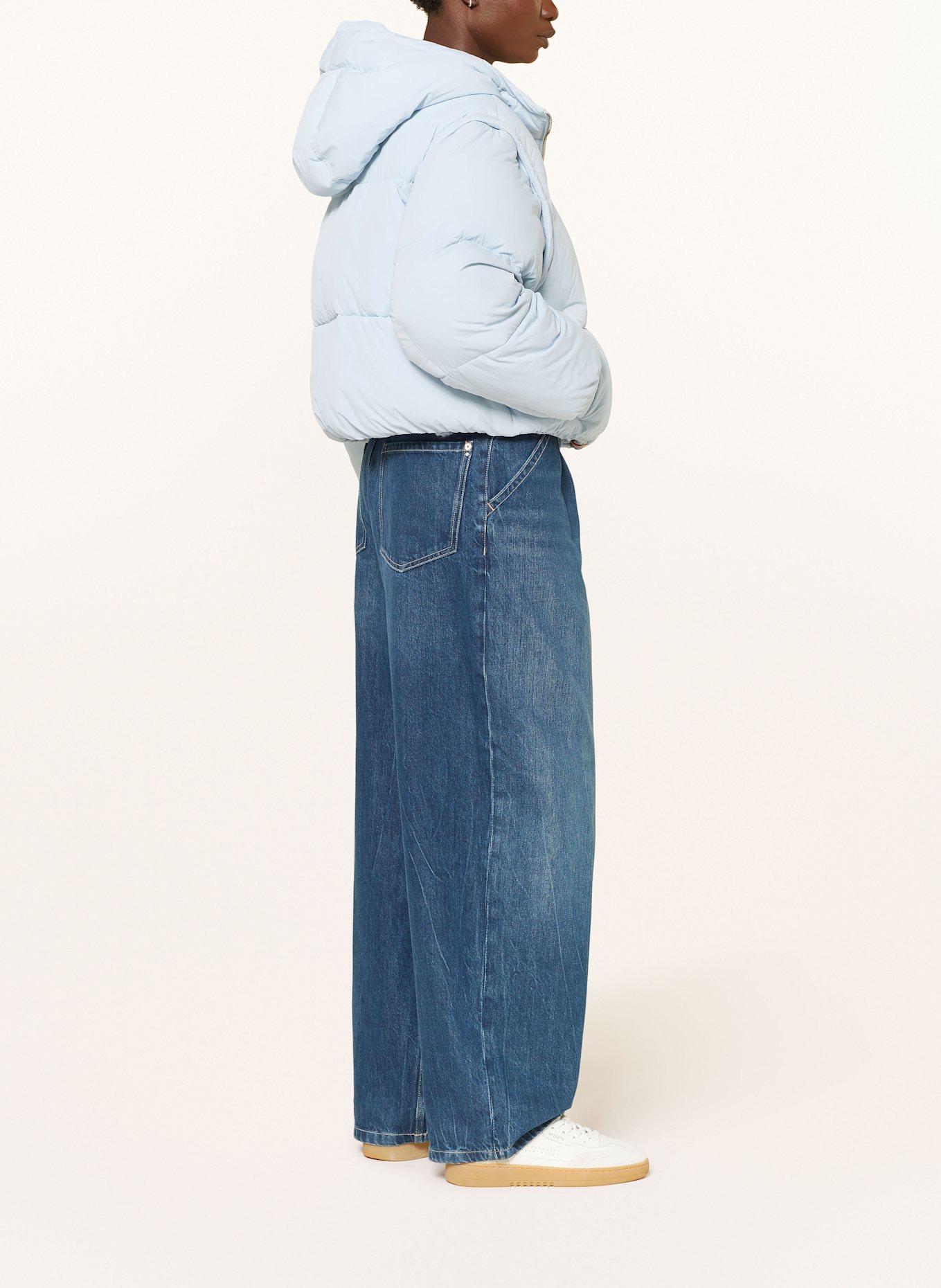 BOSS Steppjacke POLALA mit abnehmbaren Ärmel: HELLBLAU