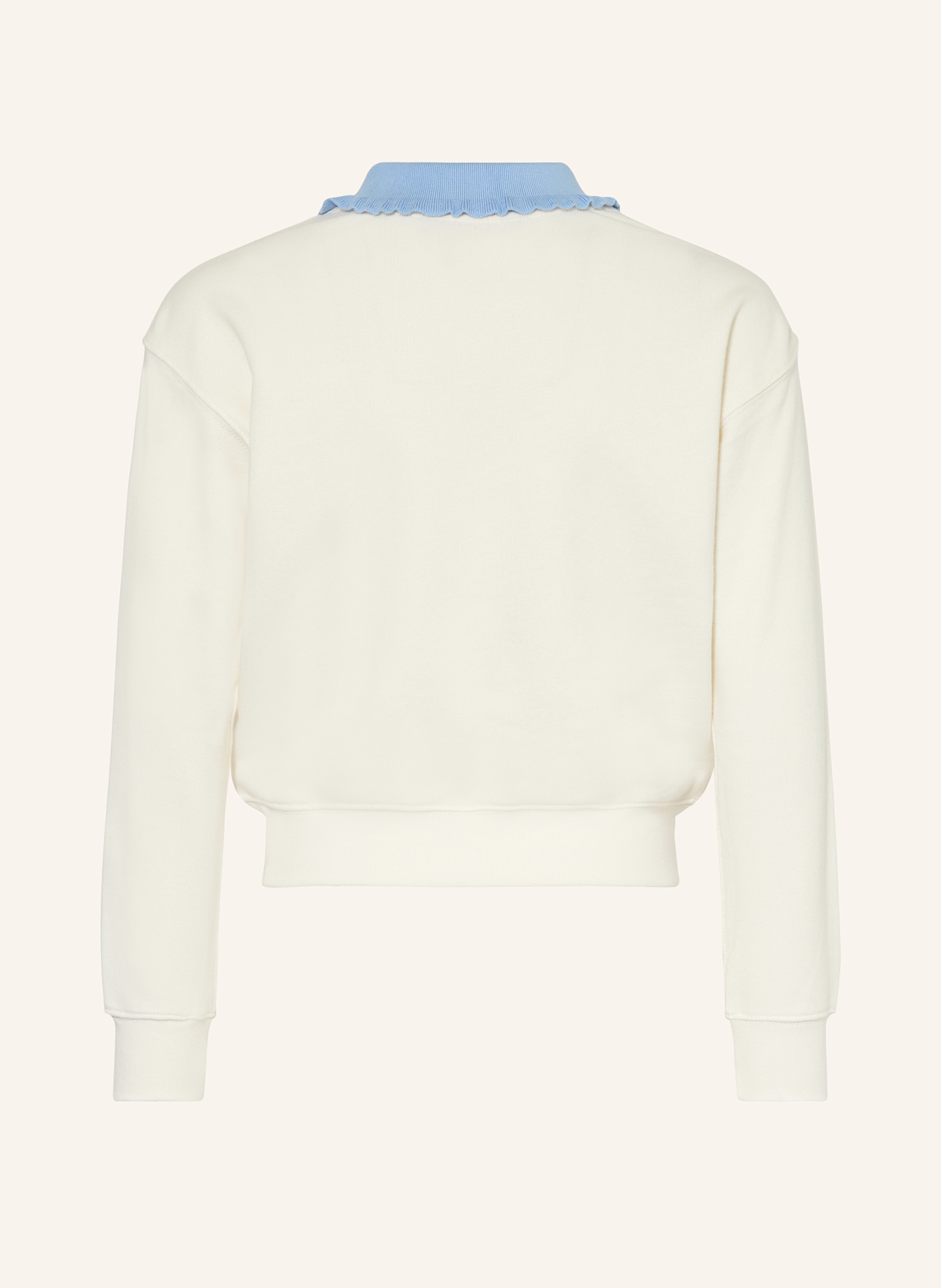POLO RALPH LAUREN Pullover: WEISS / HELLBLAU