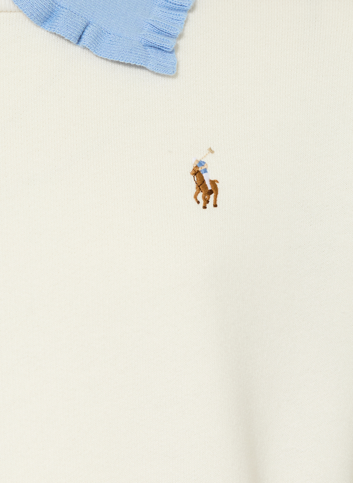 POLO RALPH LAUREN Pullover: WEISS / HELLBLAU