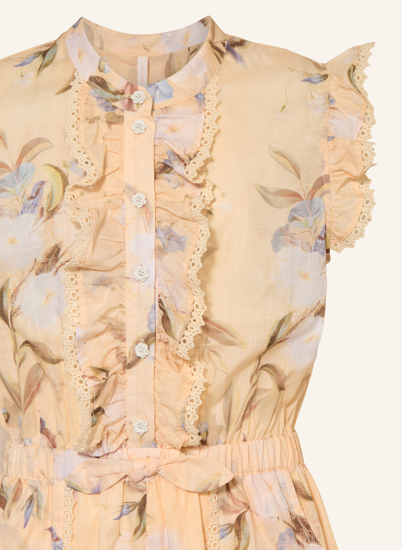 ZIMMERMANN Jumpsuit CASCADIAN: HELLORANGE / HELLLILA / BLAUGRAU