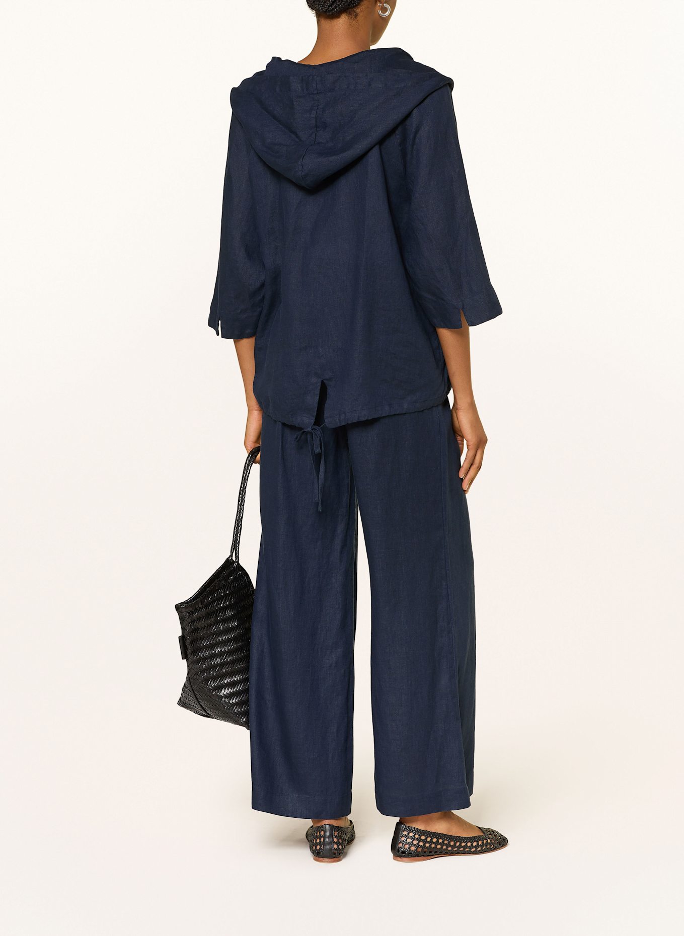 lilienfels Overjacket aus Leinen: DUNKELBLAU