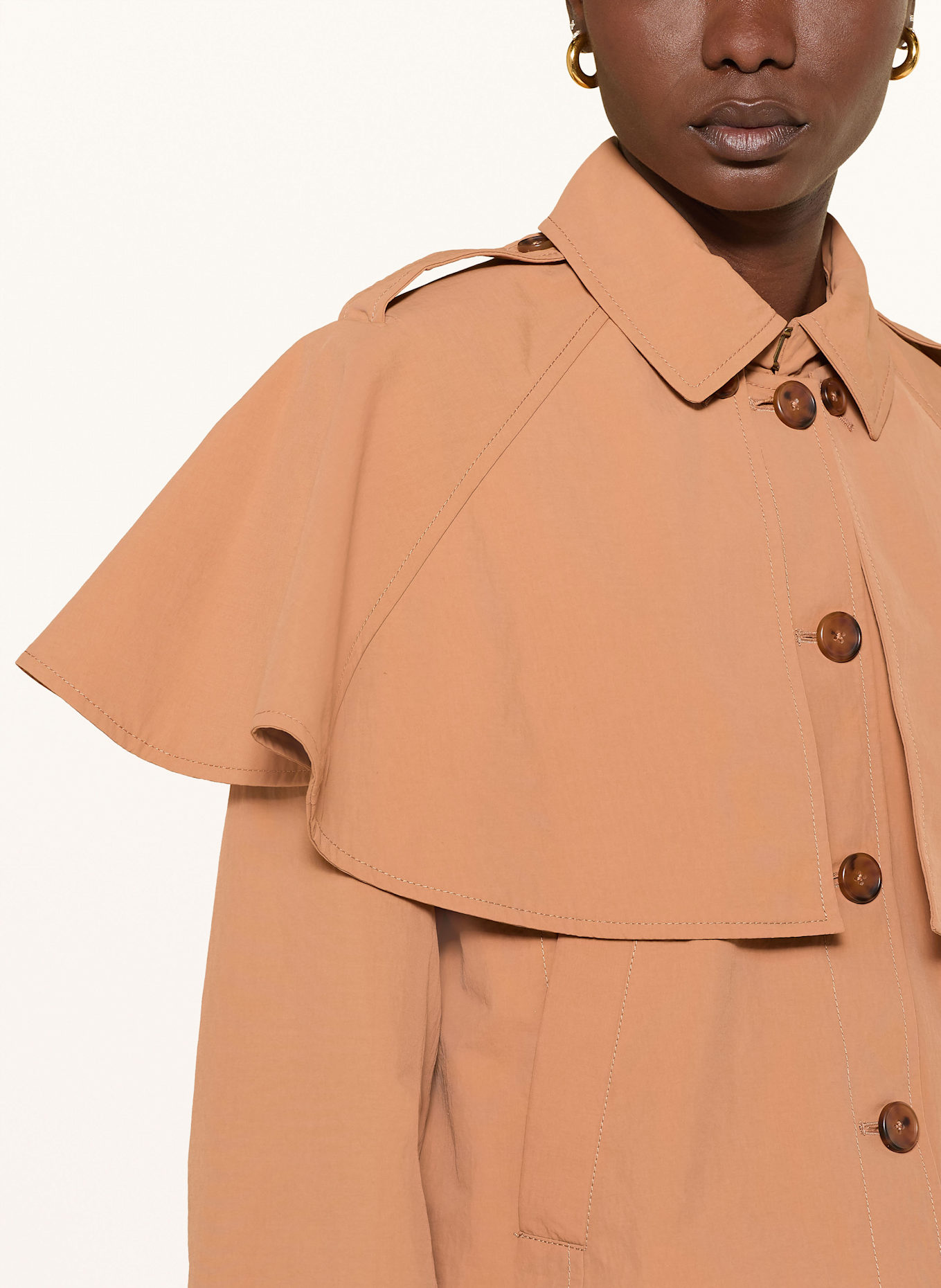 ULLA JOHNSON Trench-Jacke RIVER: DUNKELORANGE