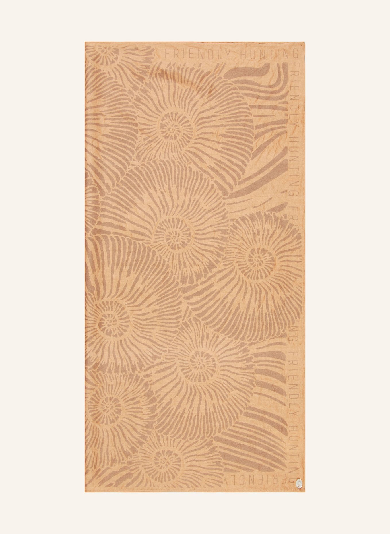 friendly hunting Seidentuch ESCARGOT: HELLORANGE / HELLGRAU