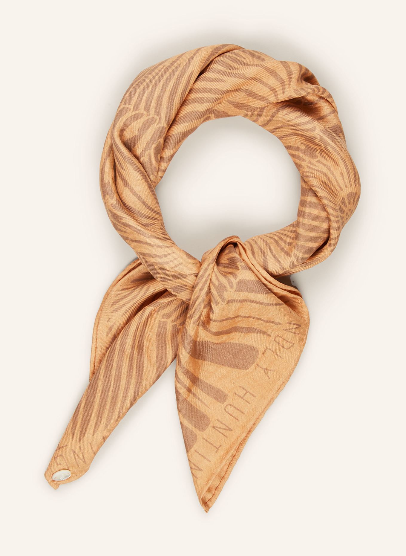friendly hunting Seidentuch ESCARGOT: HELLORANGE / HELLGRAU
