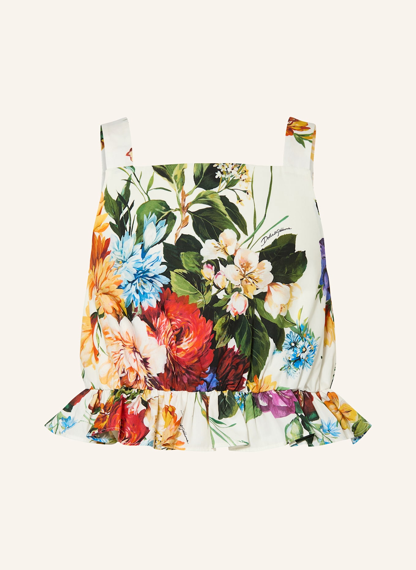 DOLCE & GABBANA Top: GRÜN / ROT / BLAU