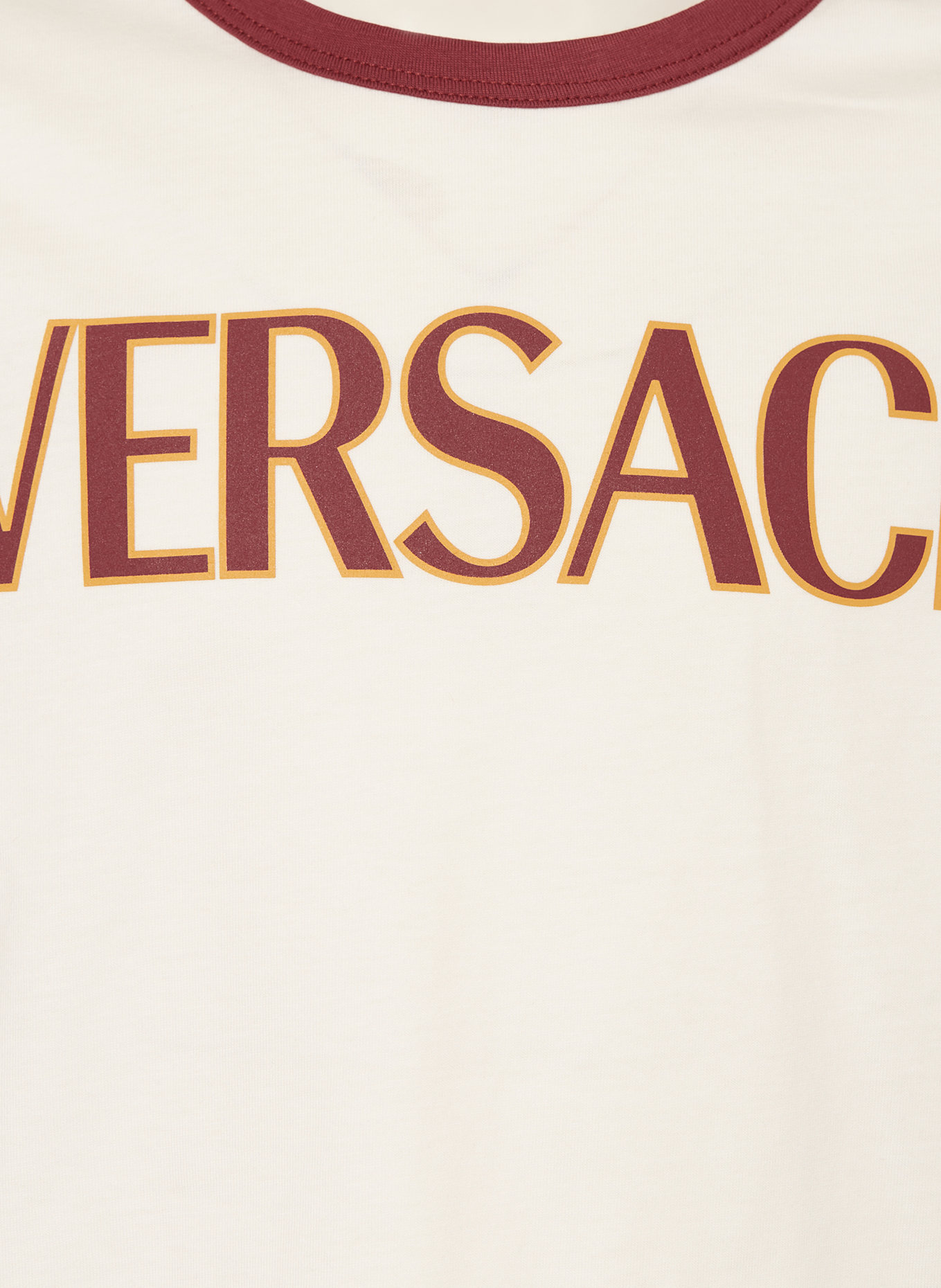 VERSACE T-Shirt: WEISS / DUNKELROT