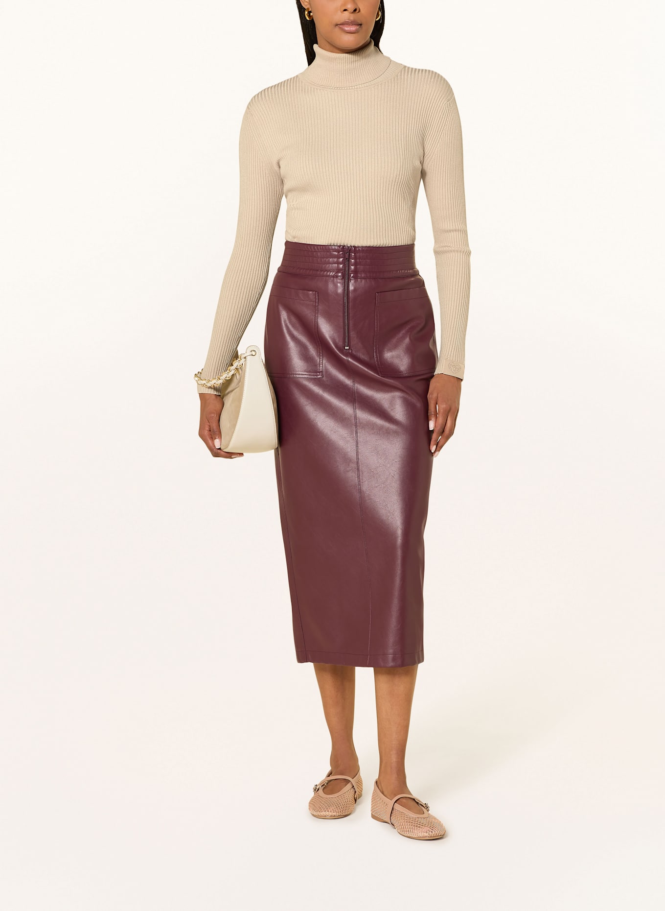 MARC AUREL Rollkragenpullover: BEIGE