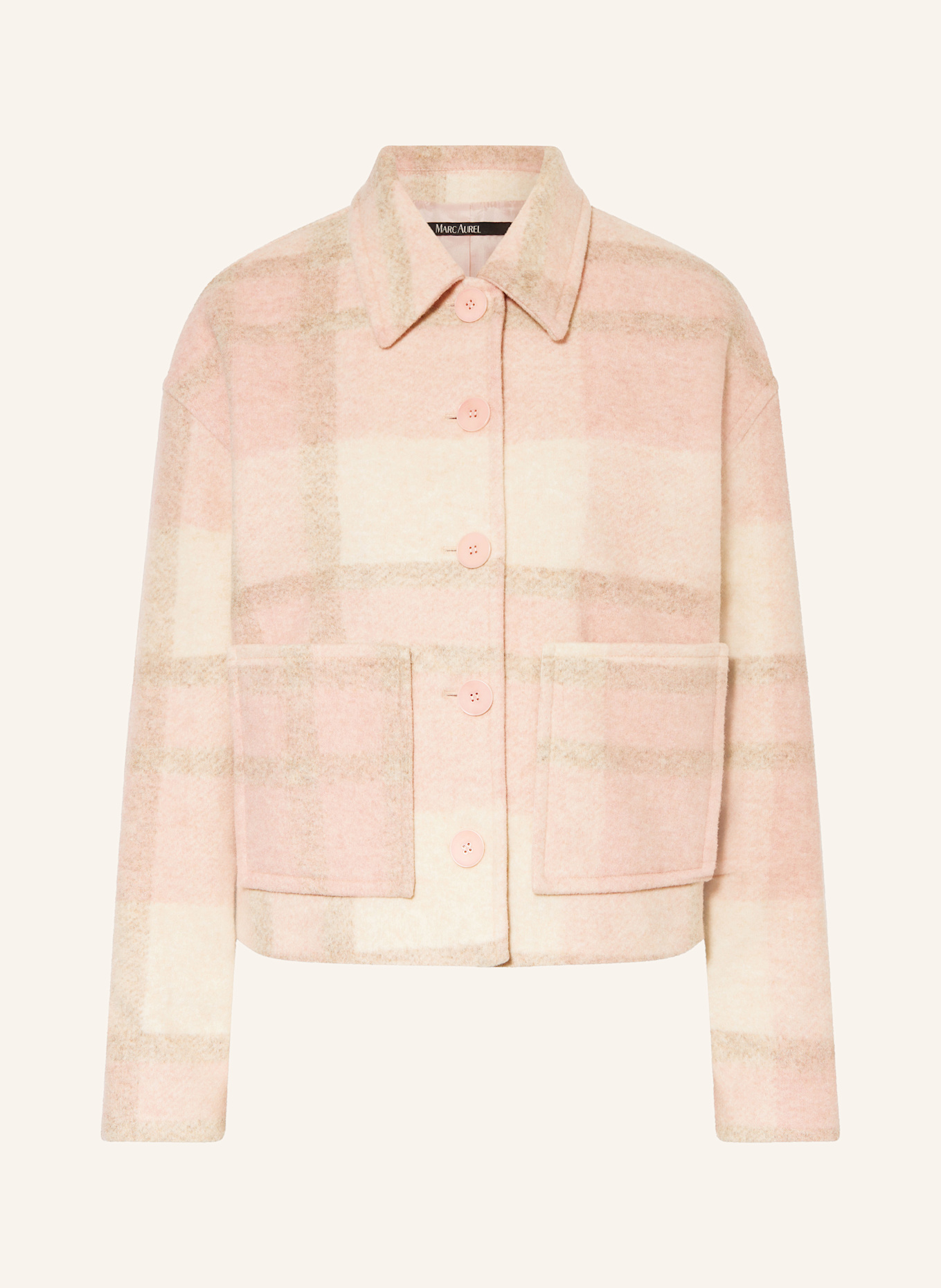 MARC AUREL Kastenjacke: ROSÉ / TAUPE