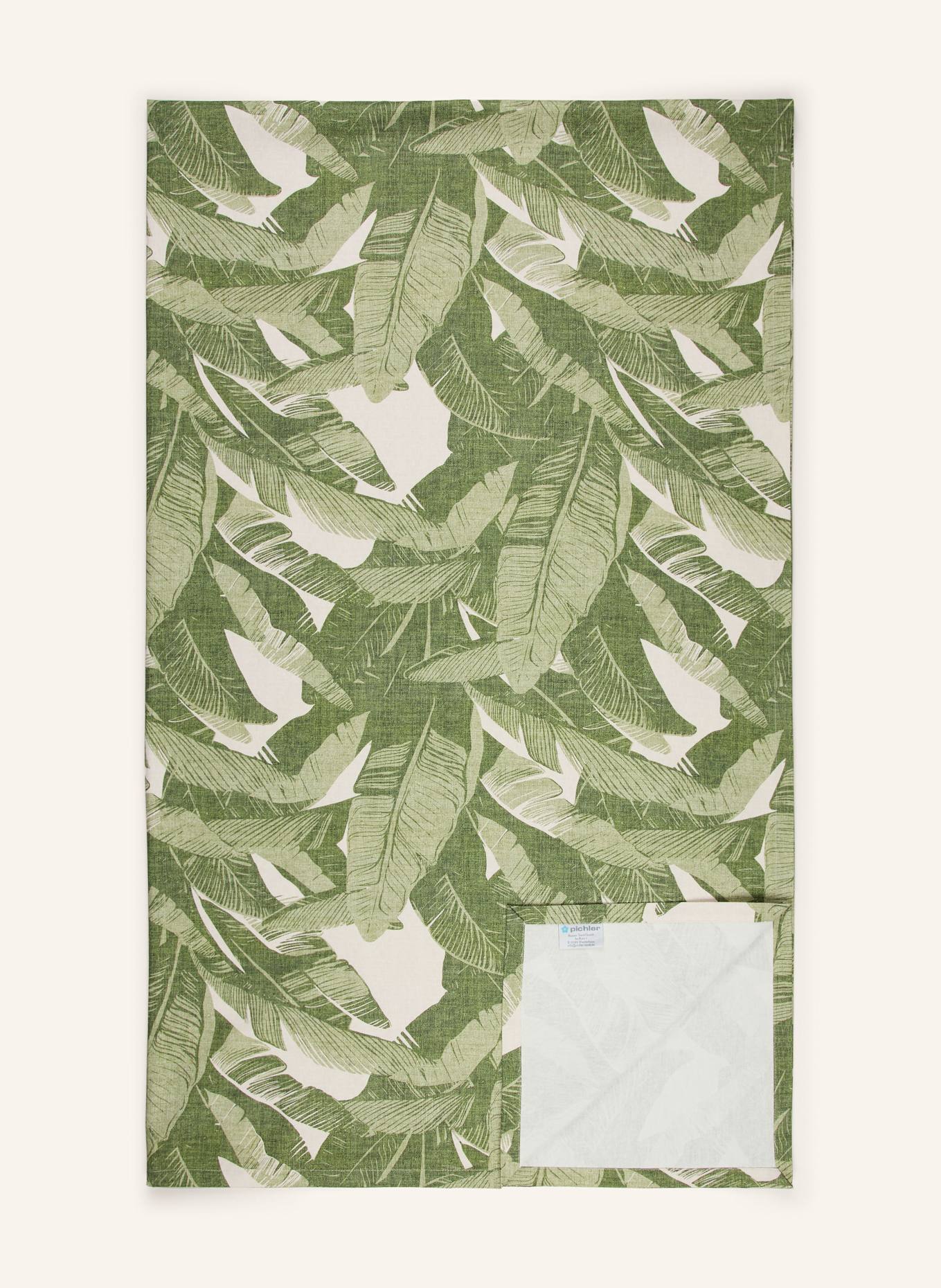 pichler Tischdecke HAVANNA: GRÜN / CREME
