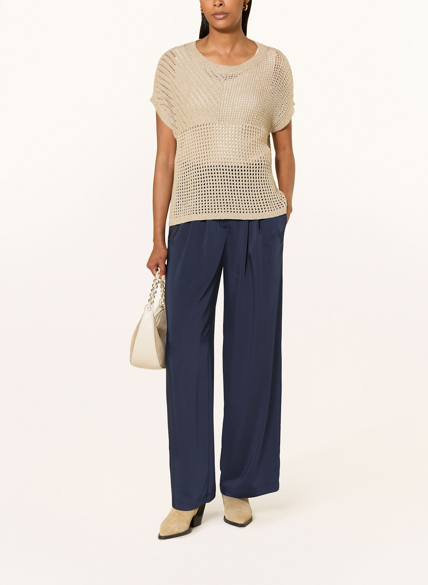 MARC AUREL Pullunder mit Glitzergarn: GOLD