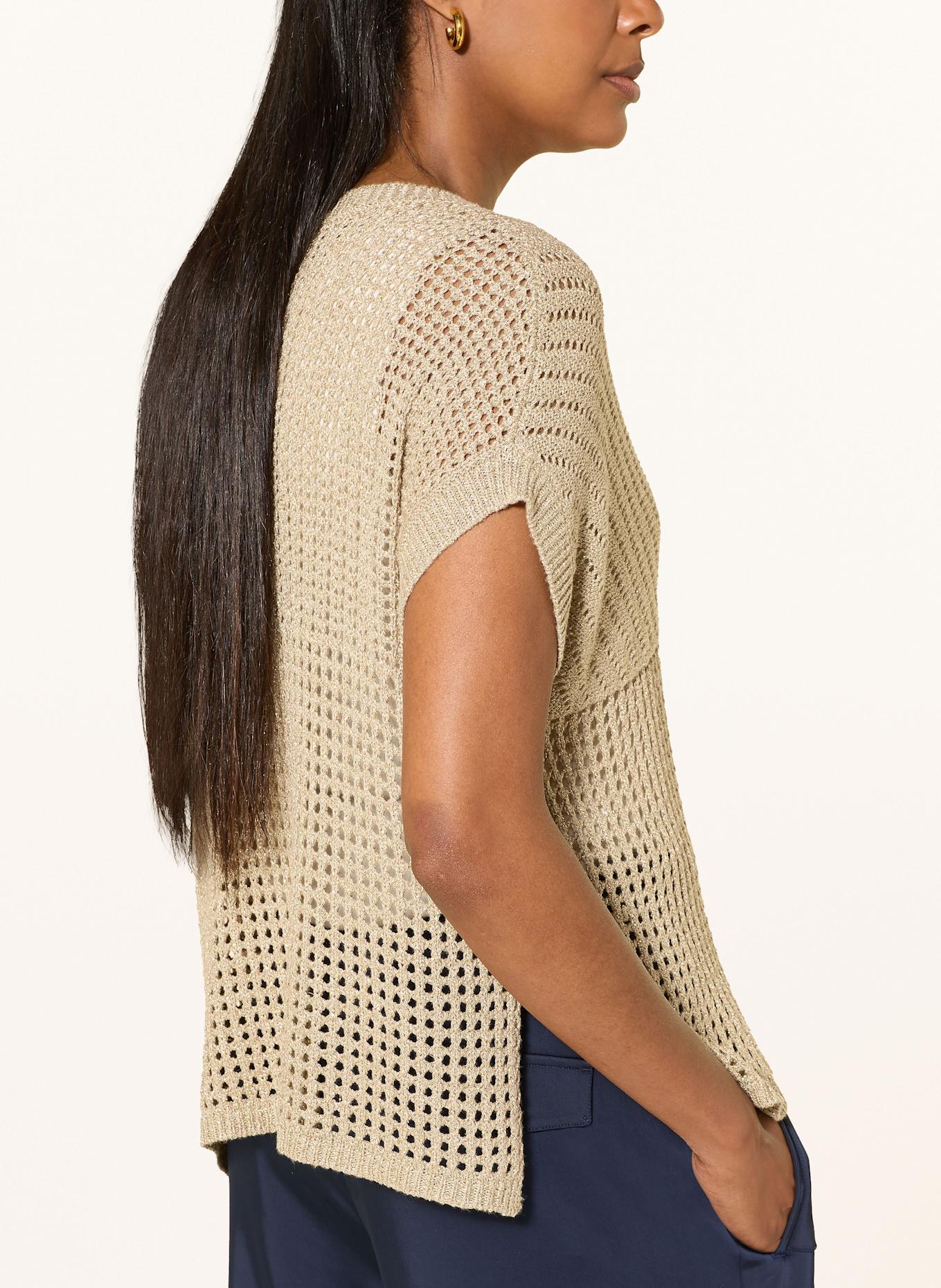 MARC AUREL Pullunder mit Glitzergarn: GOLD