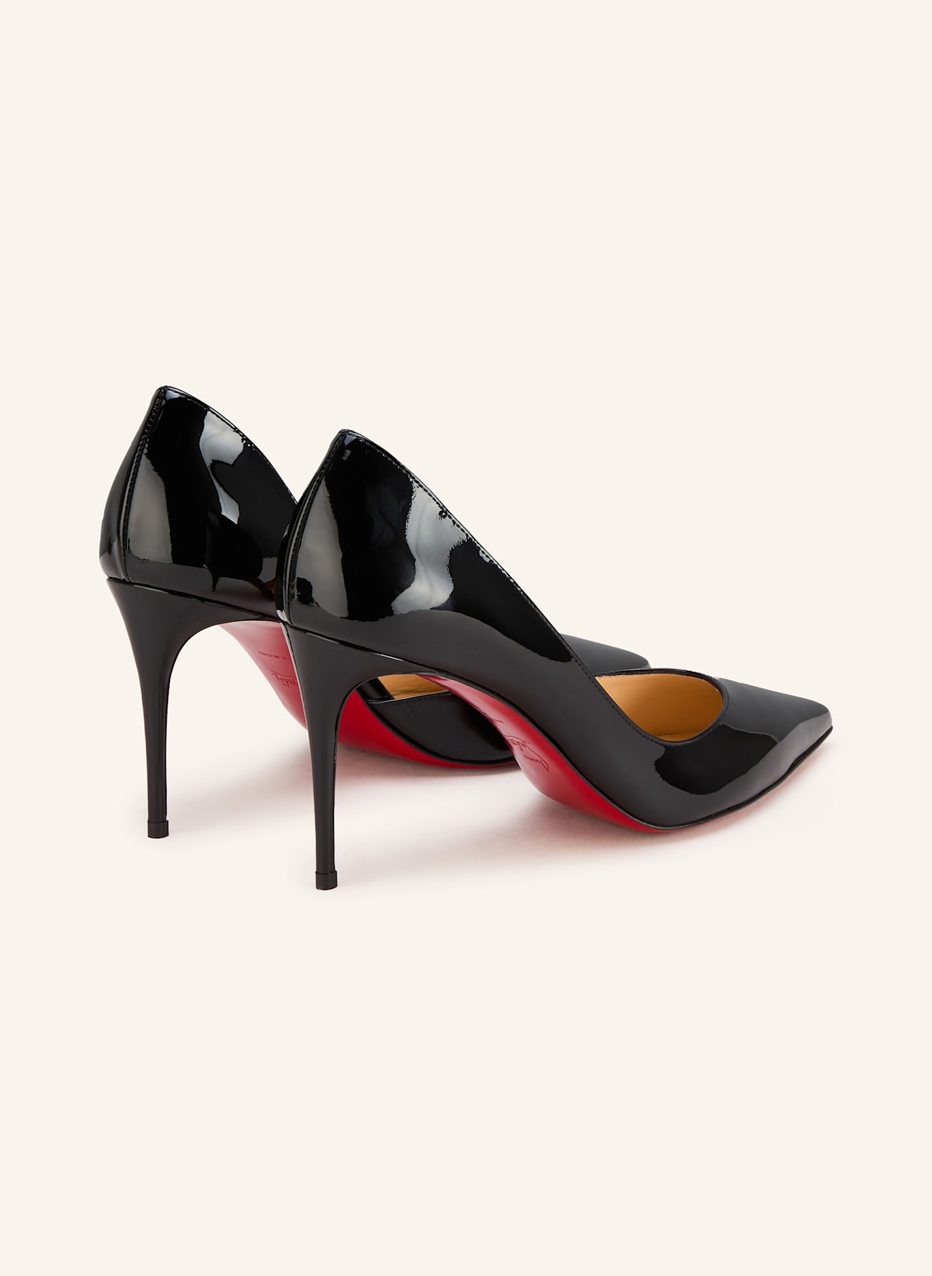 Christian Louboutin Czółenka lakierowane IRIZA 85: CZARNY
