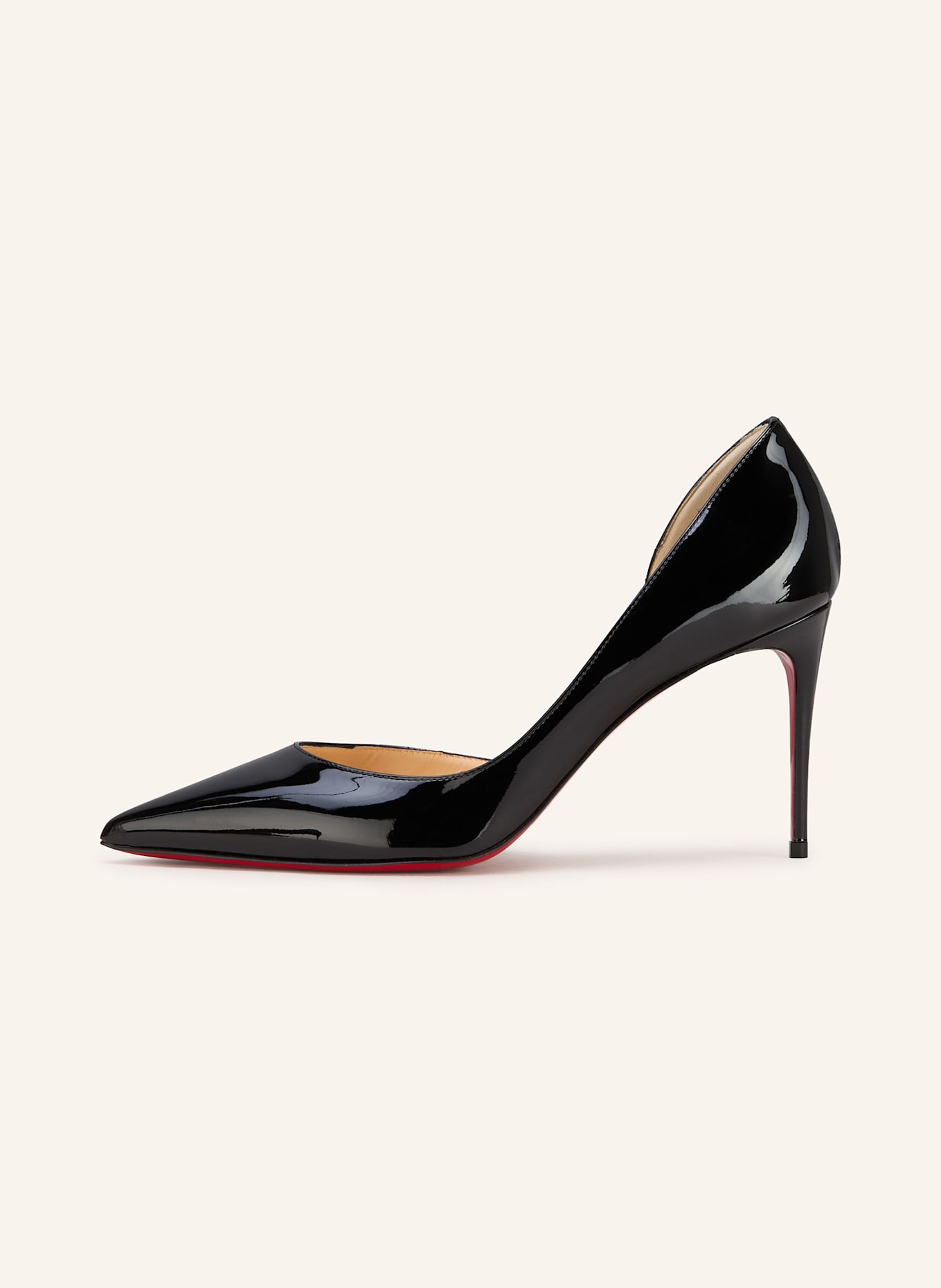 Christian Louboutin Czółenka lakierowane IRIZA 85: CZARNY