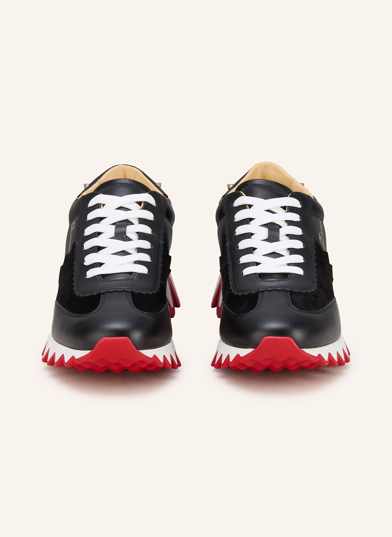Christian Louboutin Sneaker LOUBISHARK: SCHWARZ / ROT