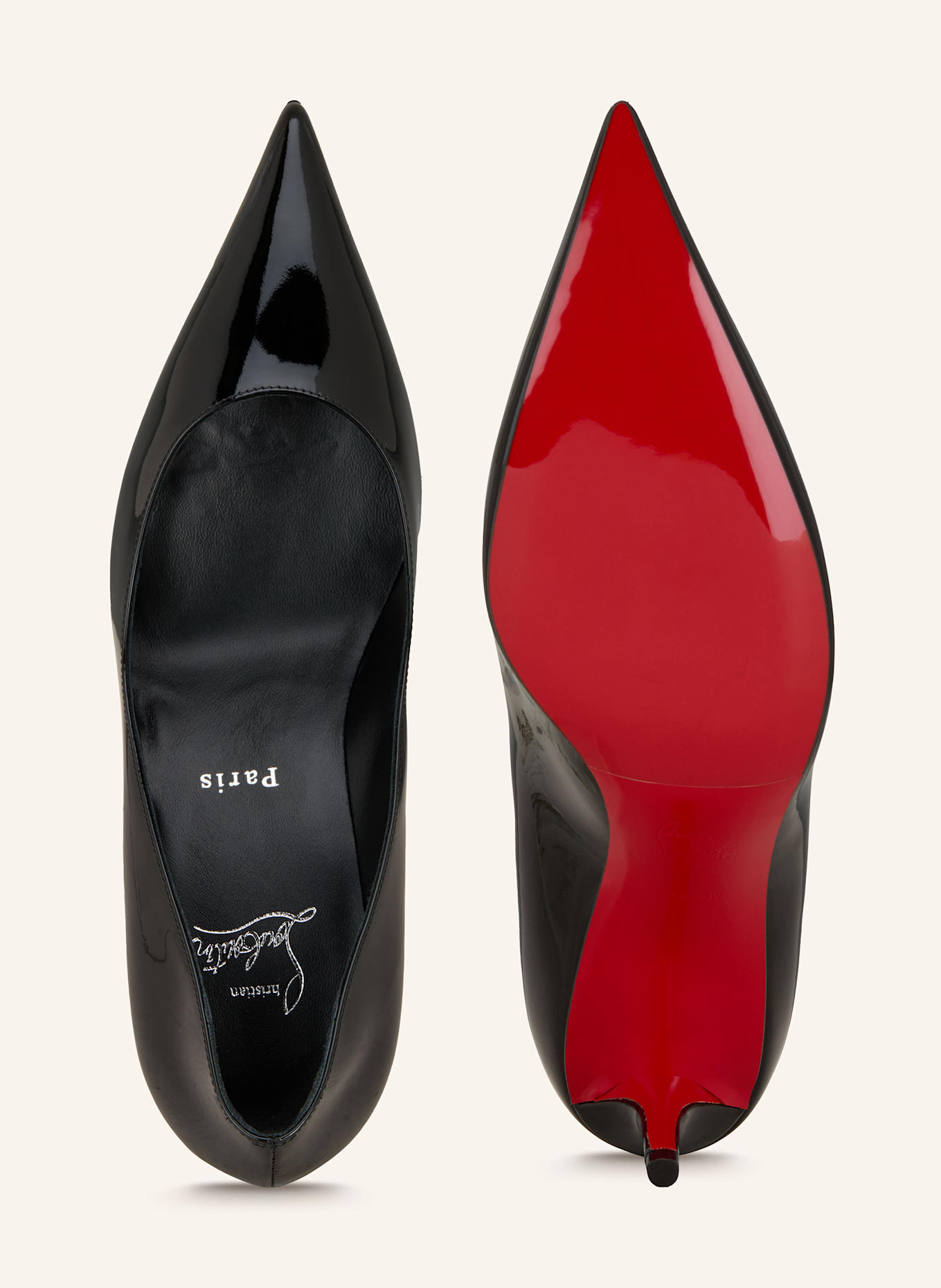 Christian Louboutin Lack-Pumps MISS Z 60: SCHWARZ