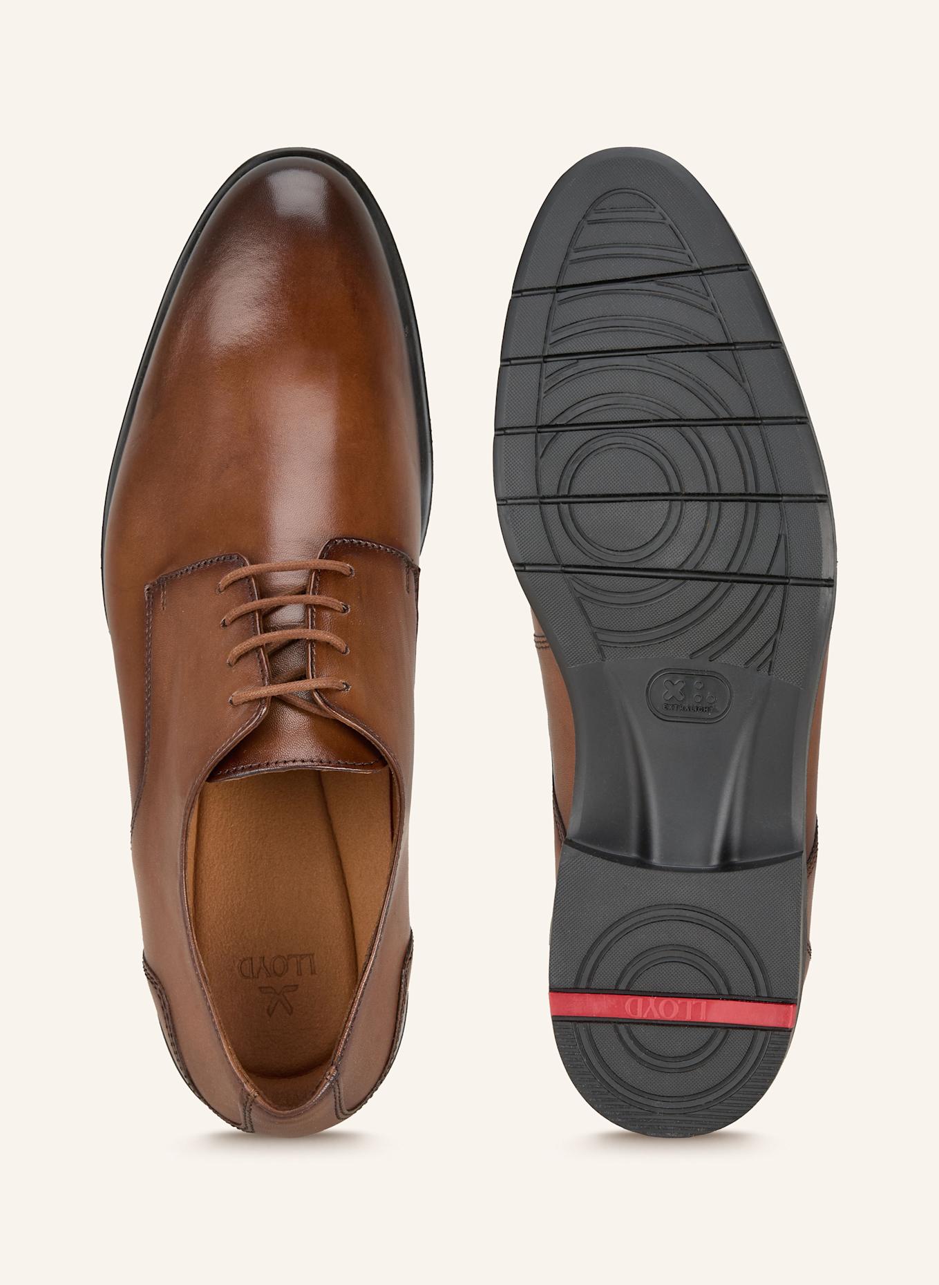 LLOYD Buty sznurowane EEZY 110: BRĄZOWY