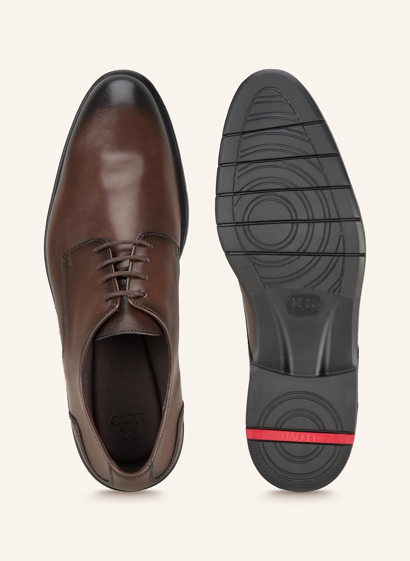 LLOYD Buty sznurowane EEZY 110: CIEMNOBRĄZOWY