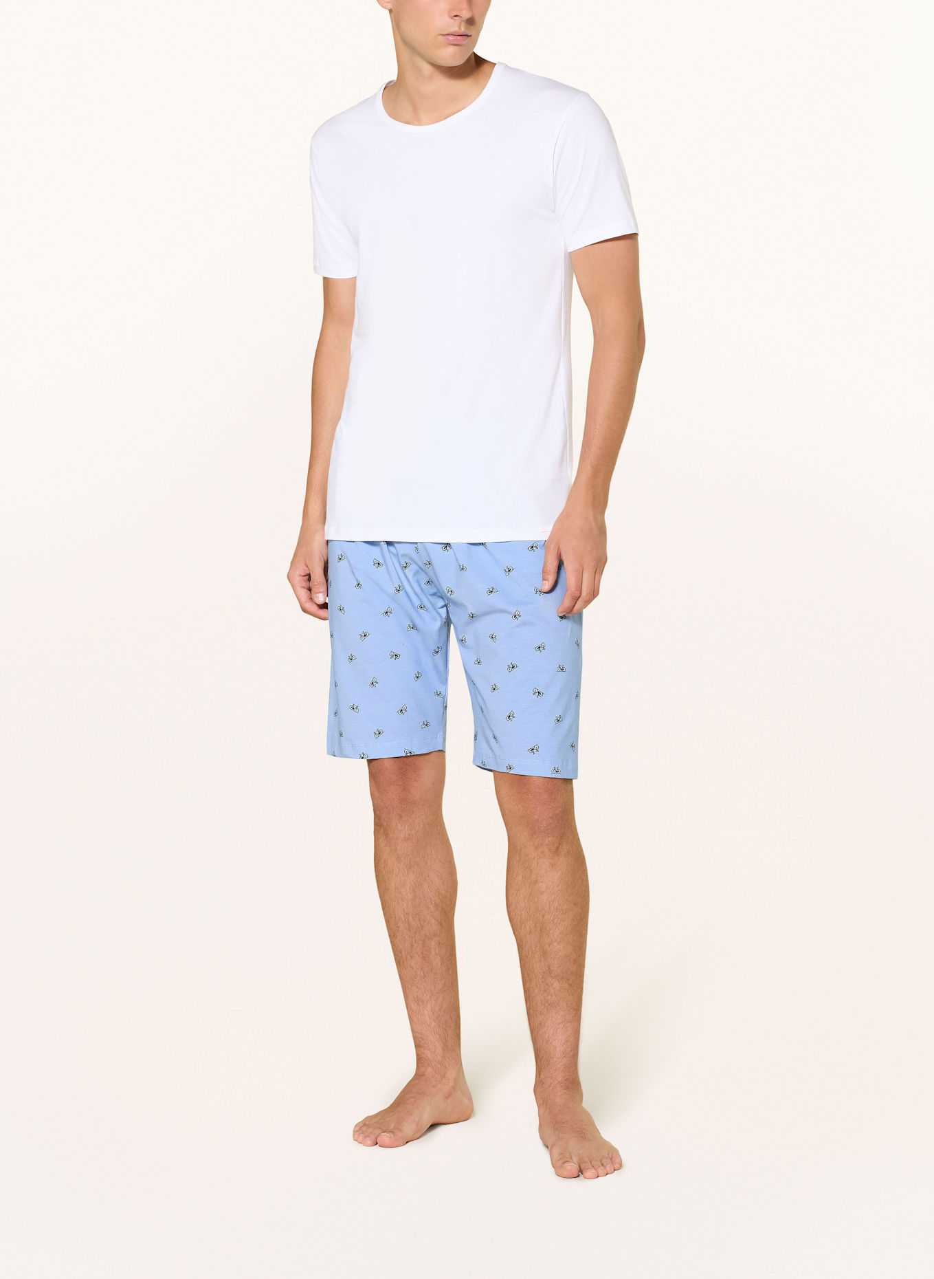 STROKESMAN'S Schlafshorts: HELLBLAU