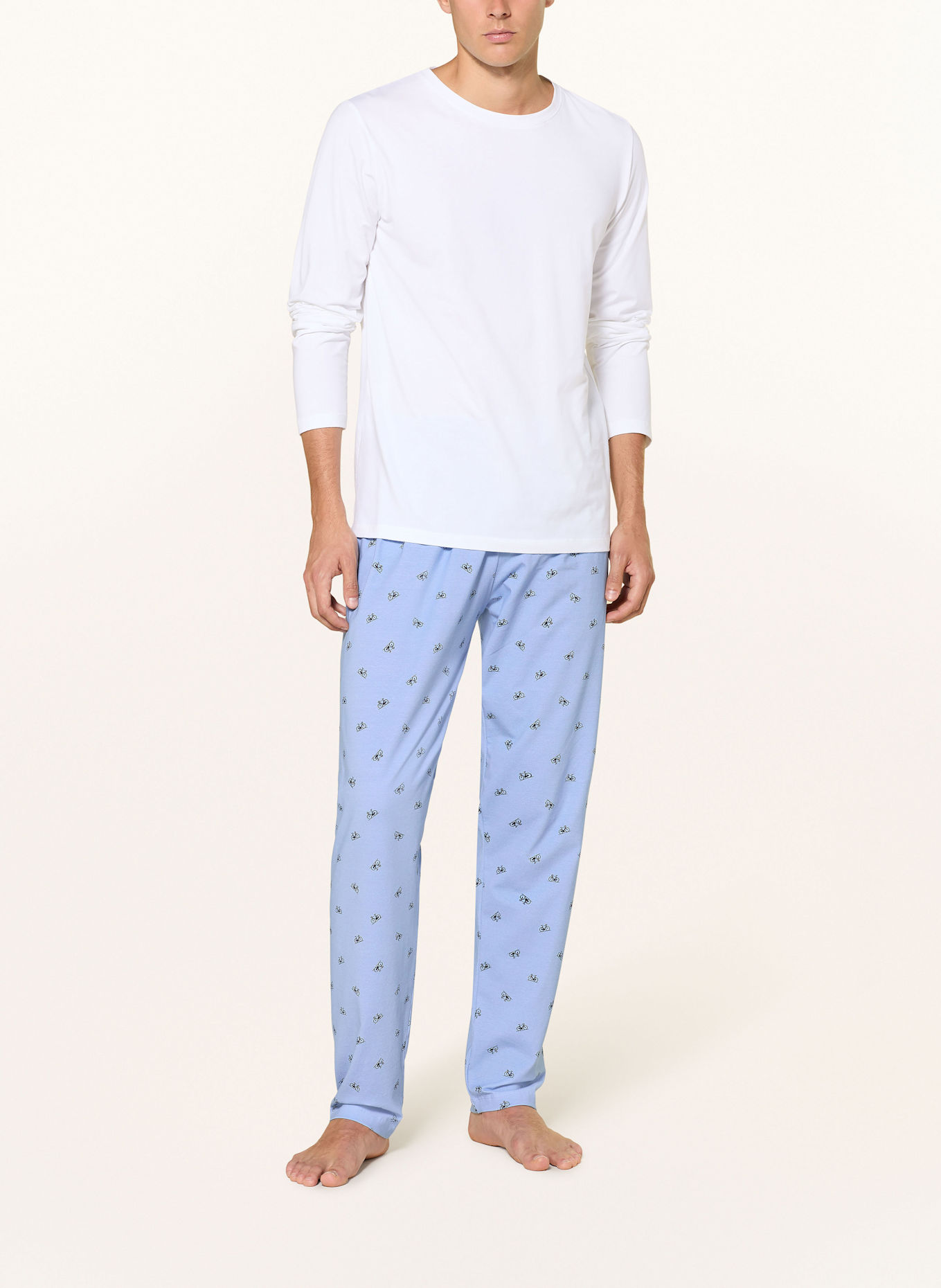 STROKESMAN'S Schlafhose: HELLBLAU