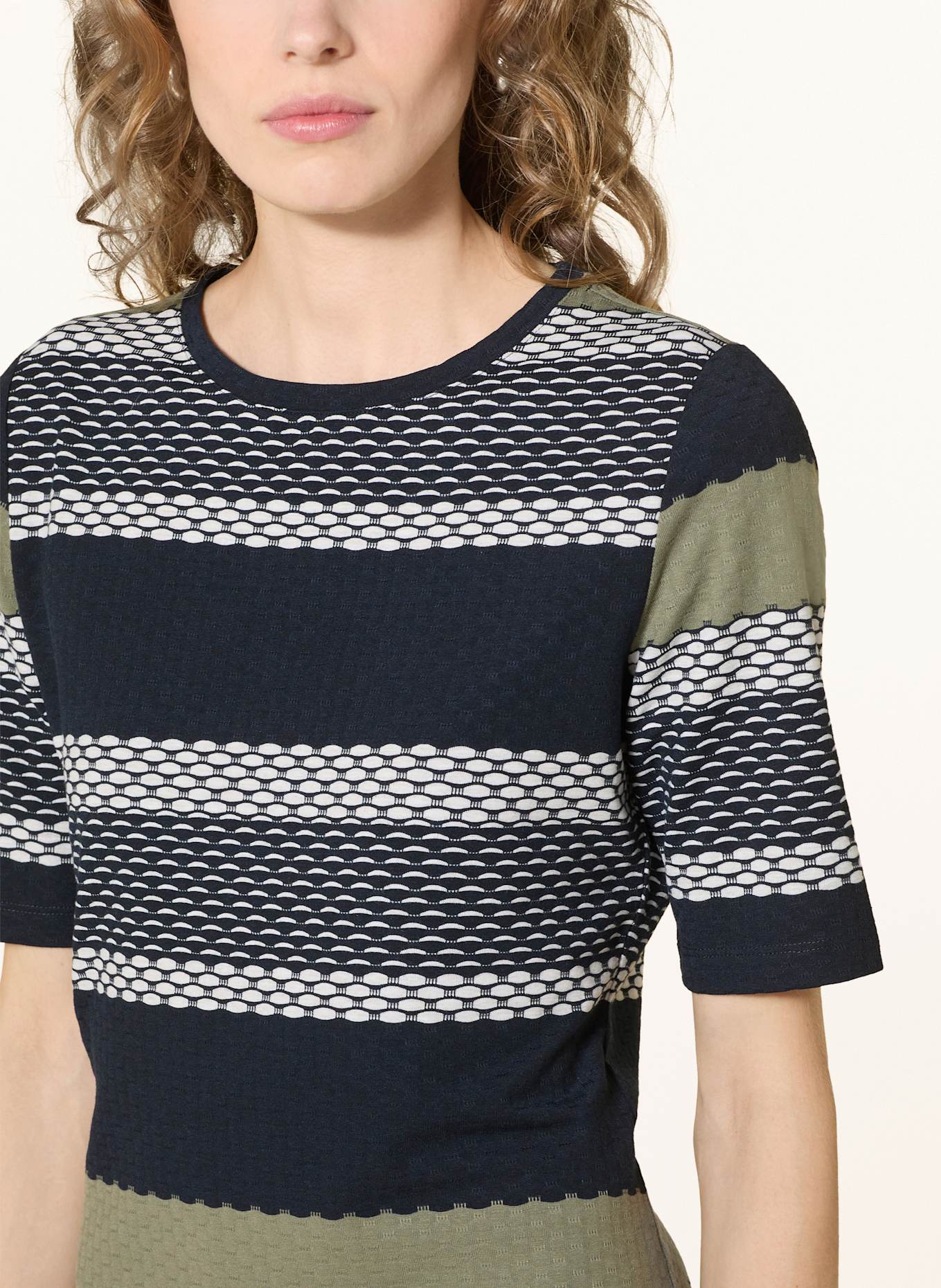 Betty Barclay Kleid: DUNKELBLAU / OLIV / WEISS