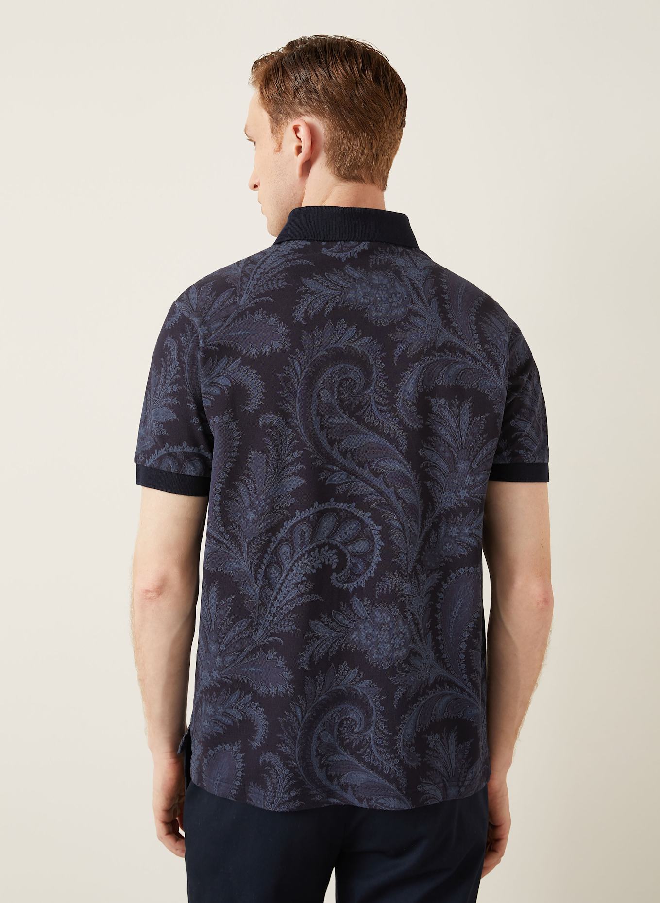ETRO Piqué-Poloshirt Regular Fit: DUNKELBLAU / BLAU
