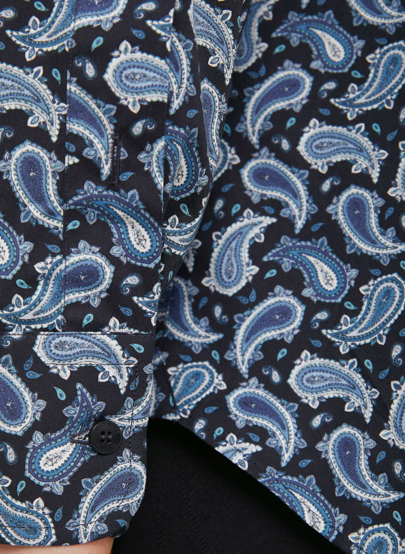 ETRO Hemd Regular Fit: SCHWARZ / BLAU / WEISS