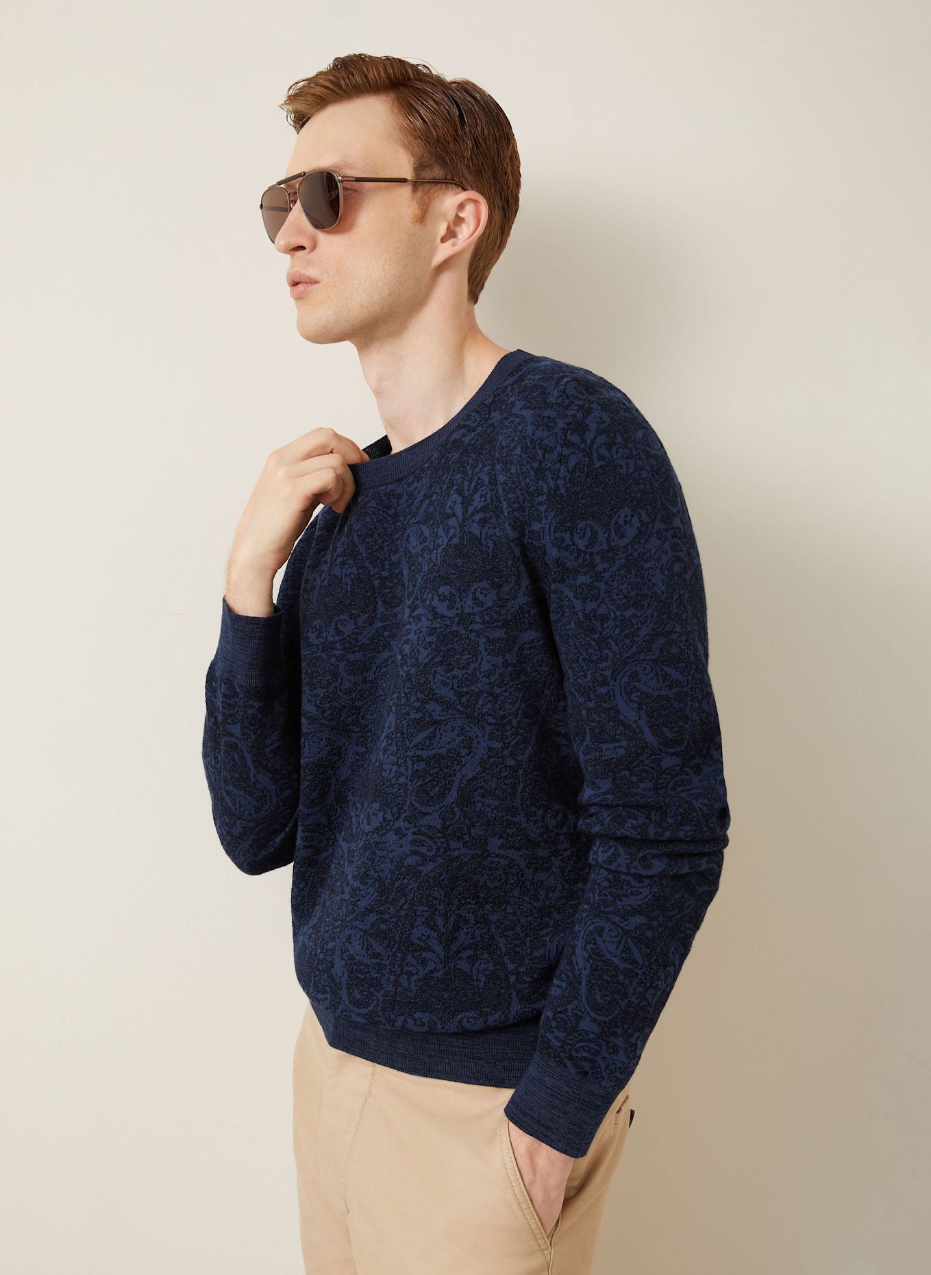 ETRO Pullover: DUNKELBLAU / BLAU
