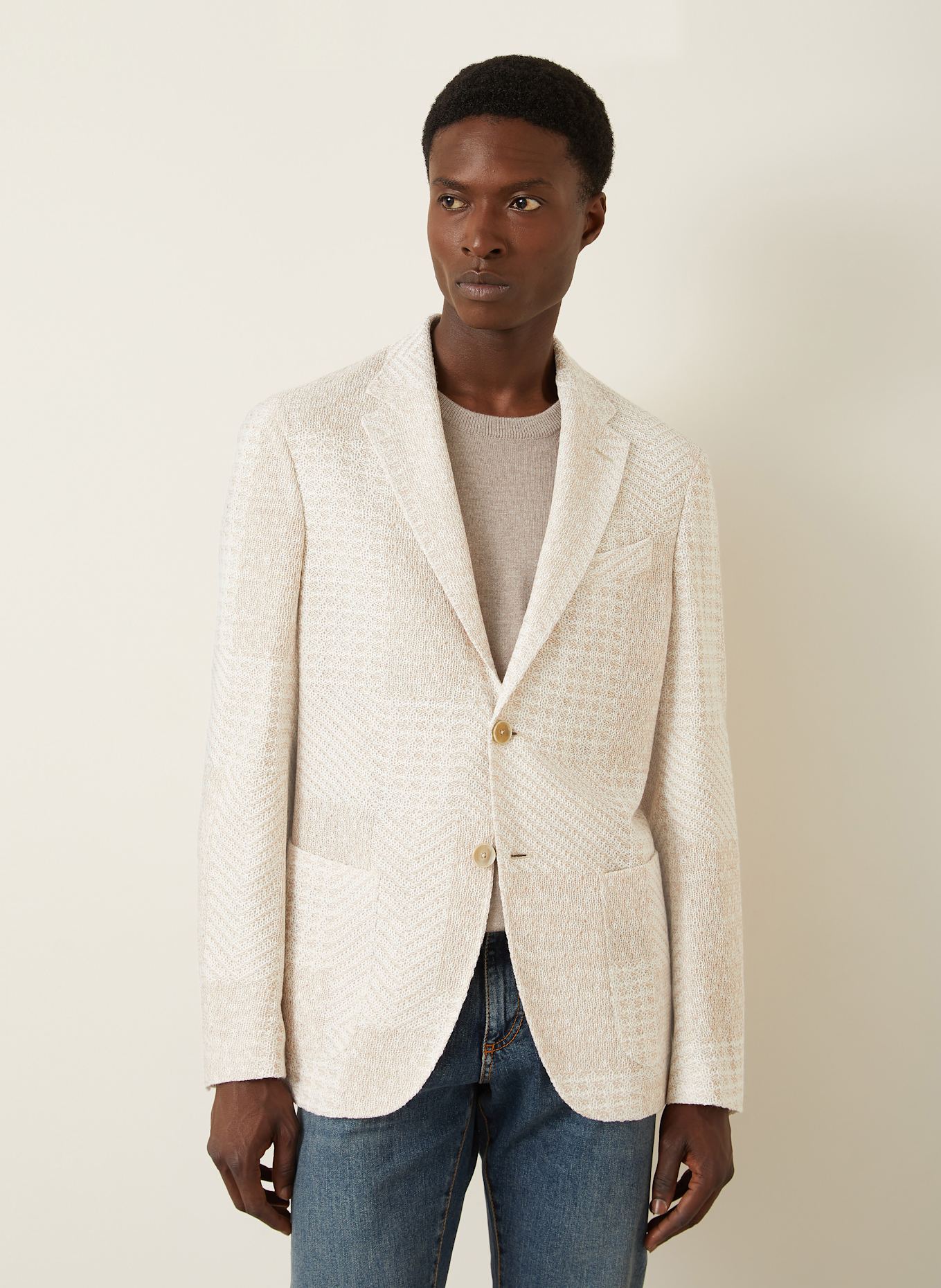 ETRO Strick-Sakko Regular Fit: BEIGE