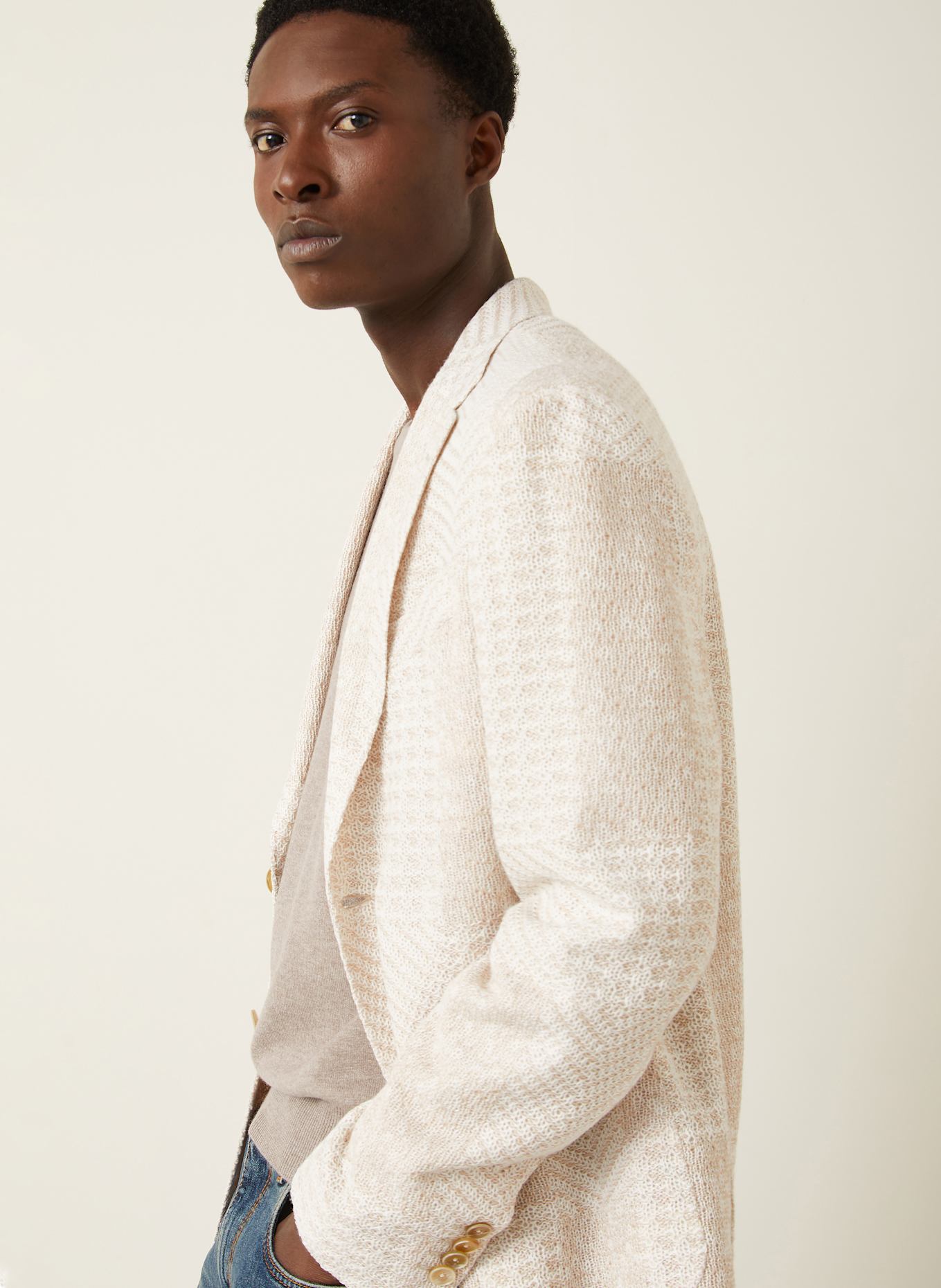 ETRO Strick-Sakko Regular Fit: BEIGE