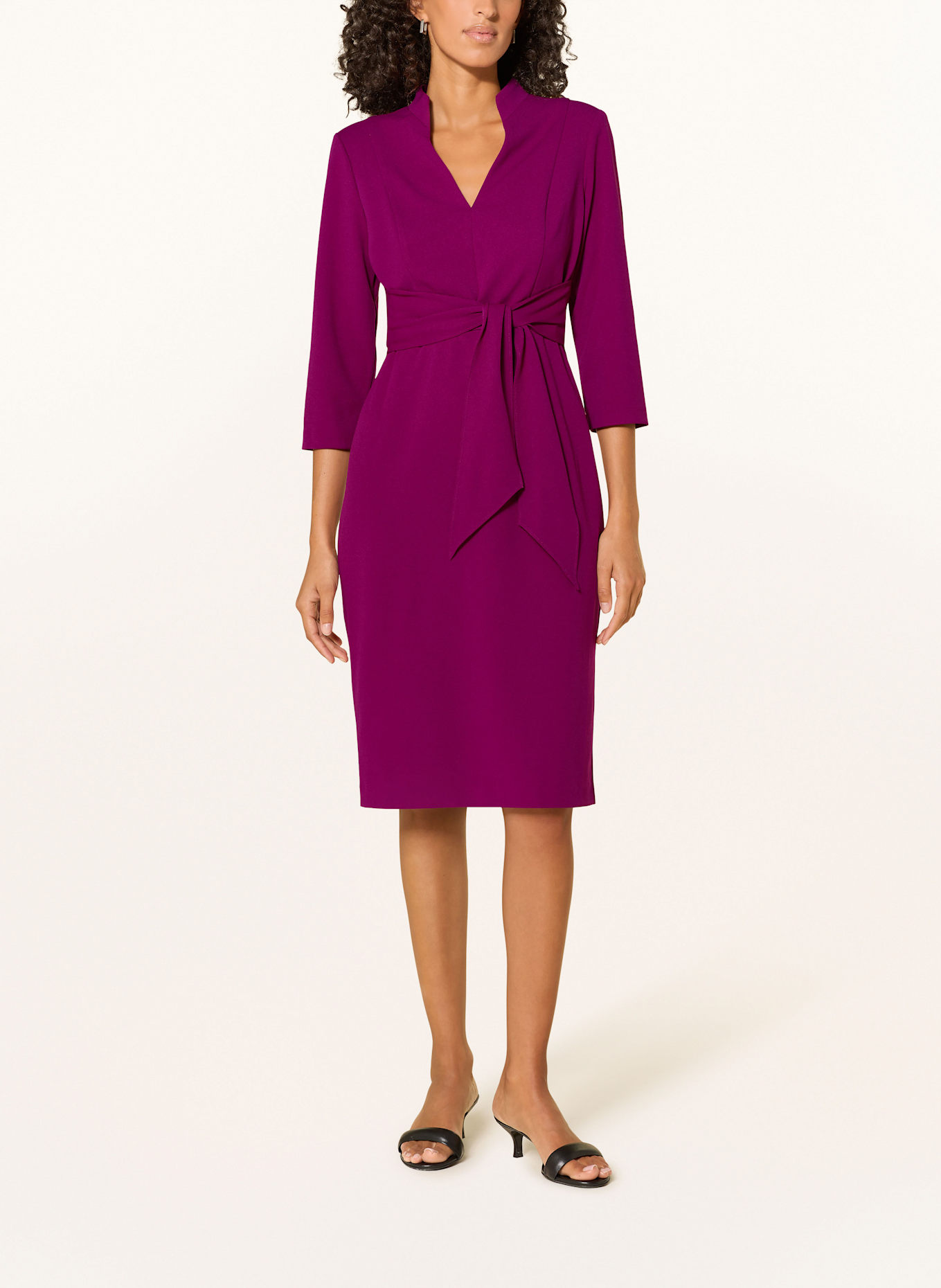 ADRIANNA PAPELL Kleid mit 3/4-Arm: FUCHSIA