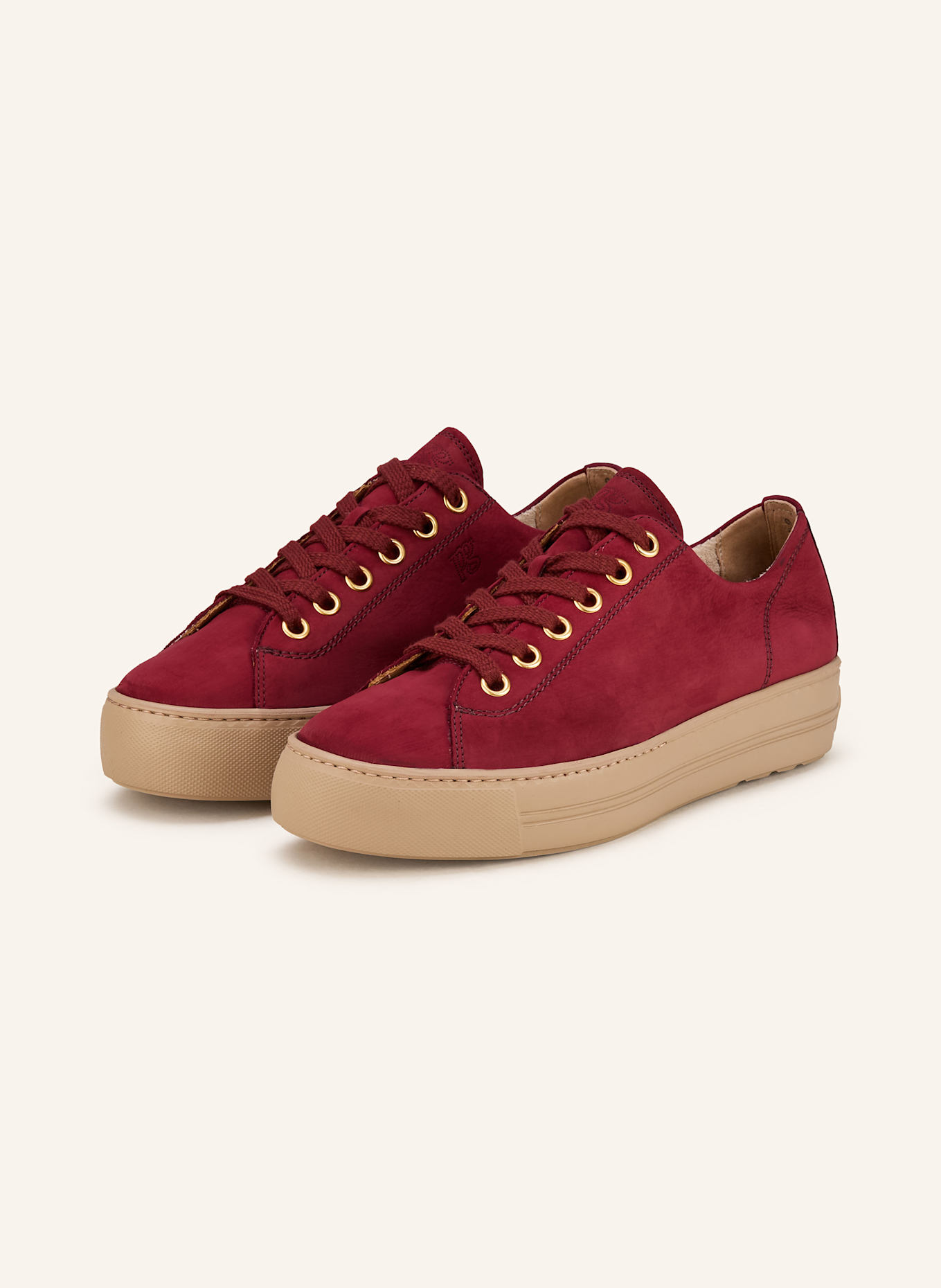 paul green Sneaker: DUNKELROT
