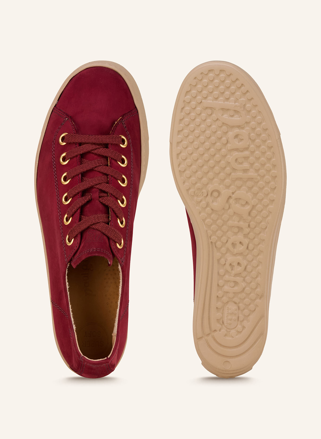 paul green Sneaker: DUNKELROT