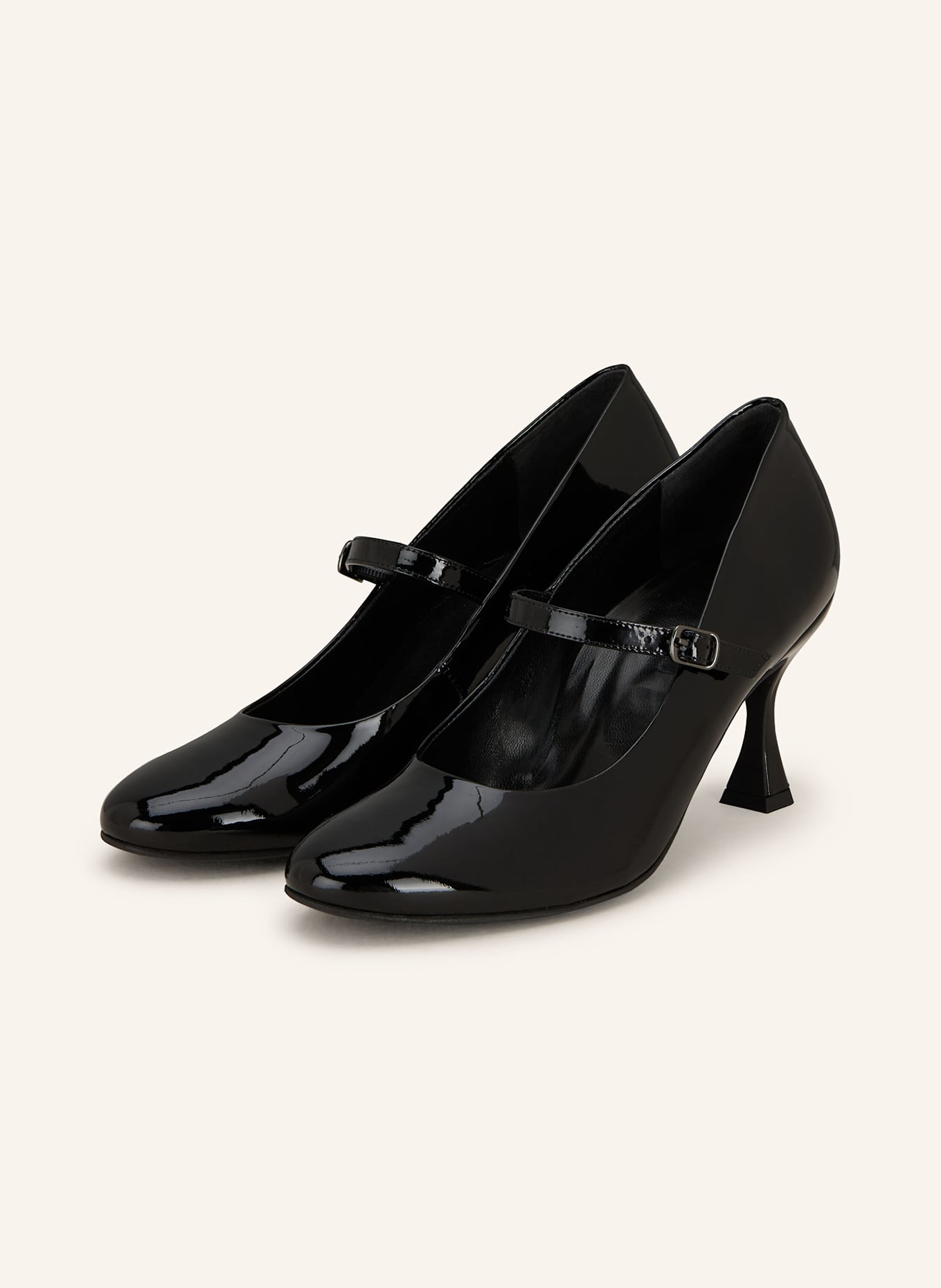 paul green Lack-Pumps: SCHWARZ