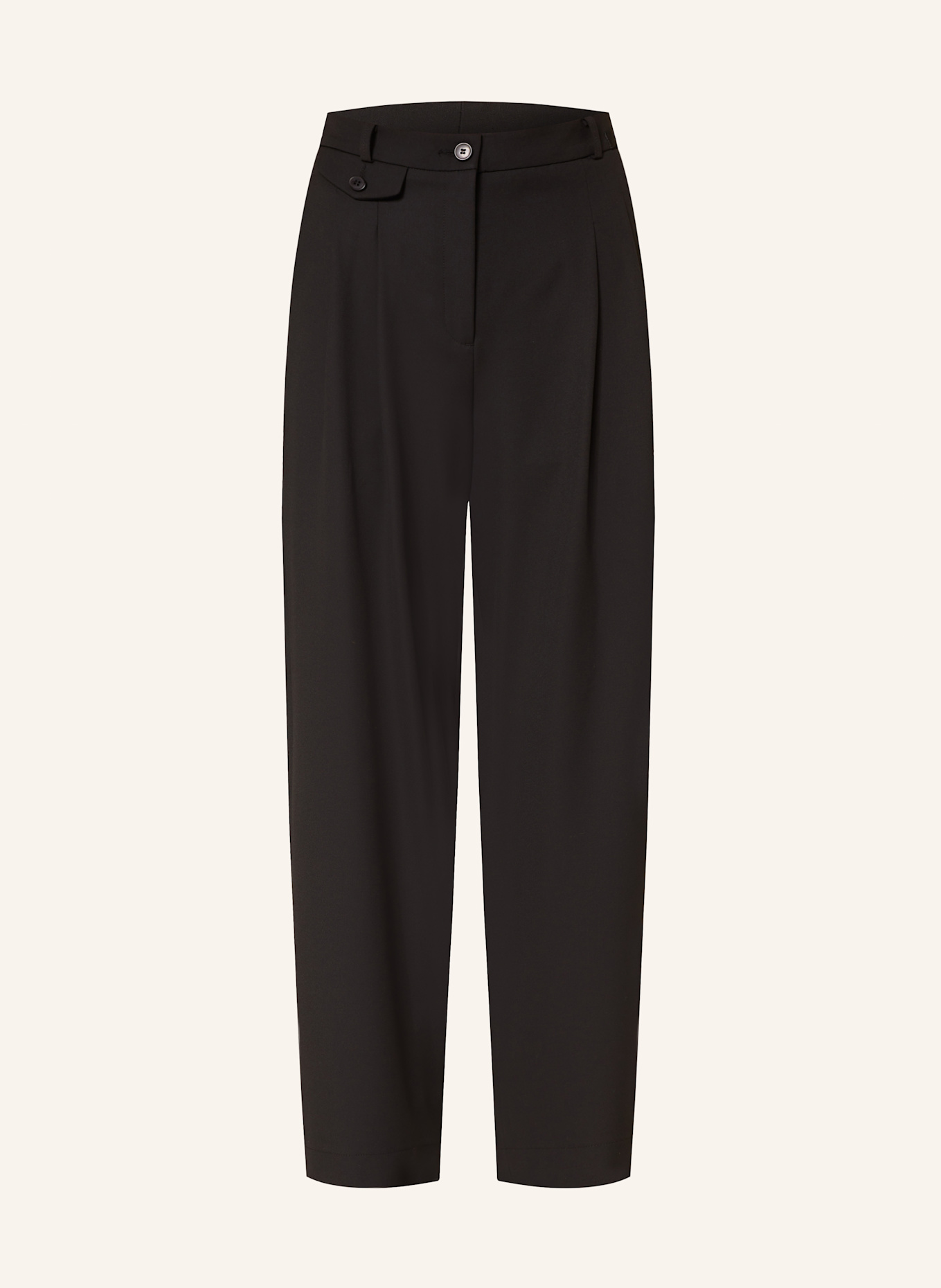 CAMBIO Wide leg trousers ERIN: BLACK