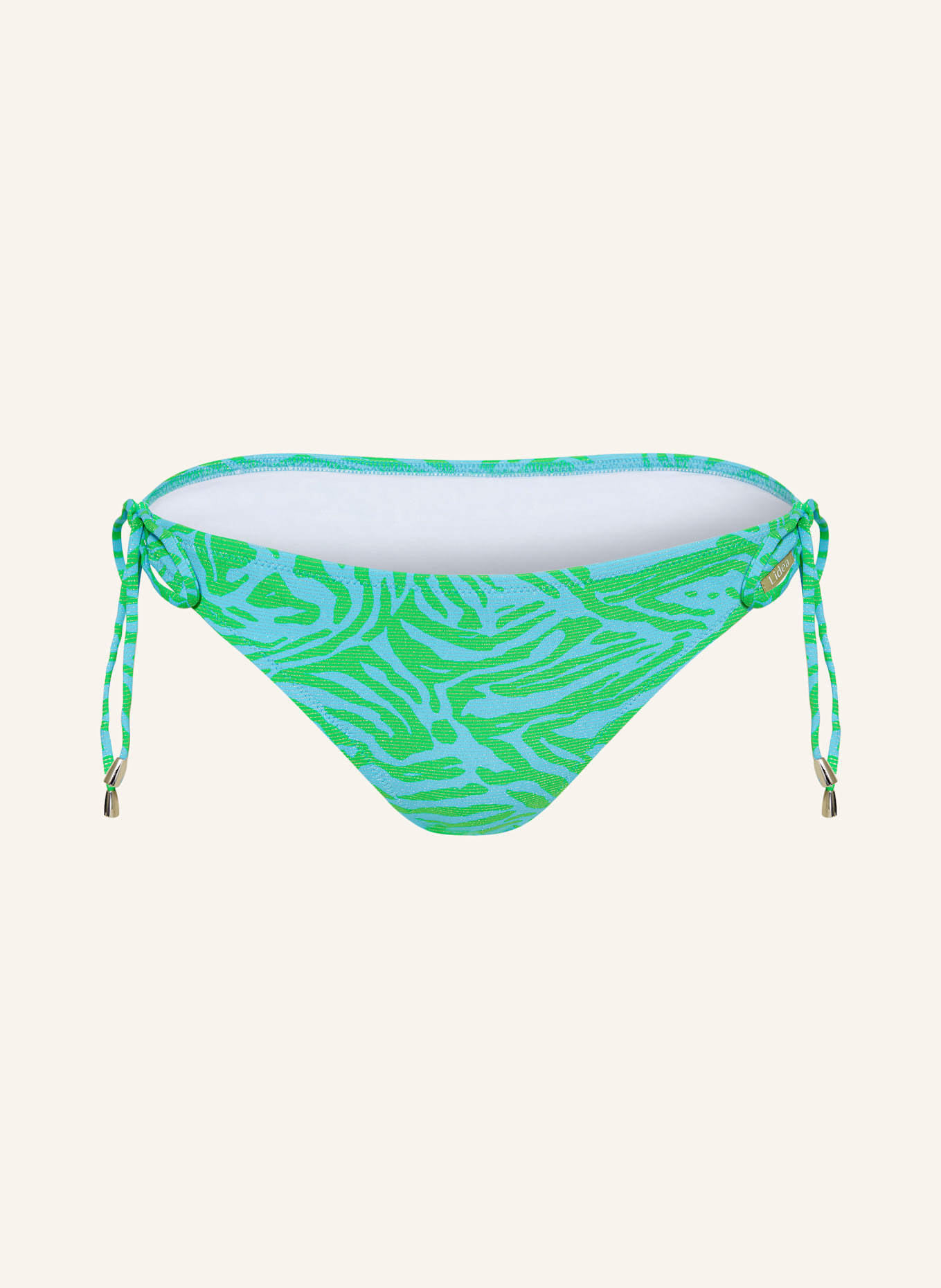 Lidea Triangel-Bikini-Hose AQUA MUSE mit Glitzergarn: TÜRKIS / HELLGRÜN