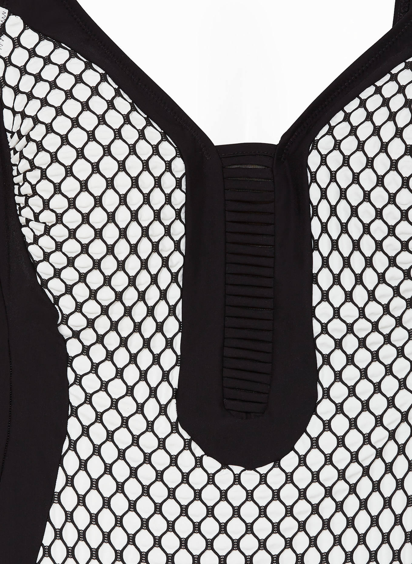 Charmline Shape swimsuit TEXTURED DIMENSION: BLACK/ WHITE