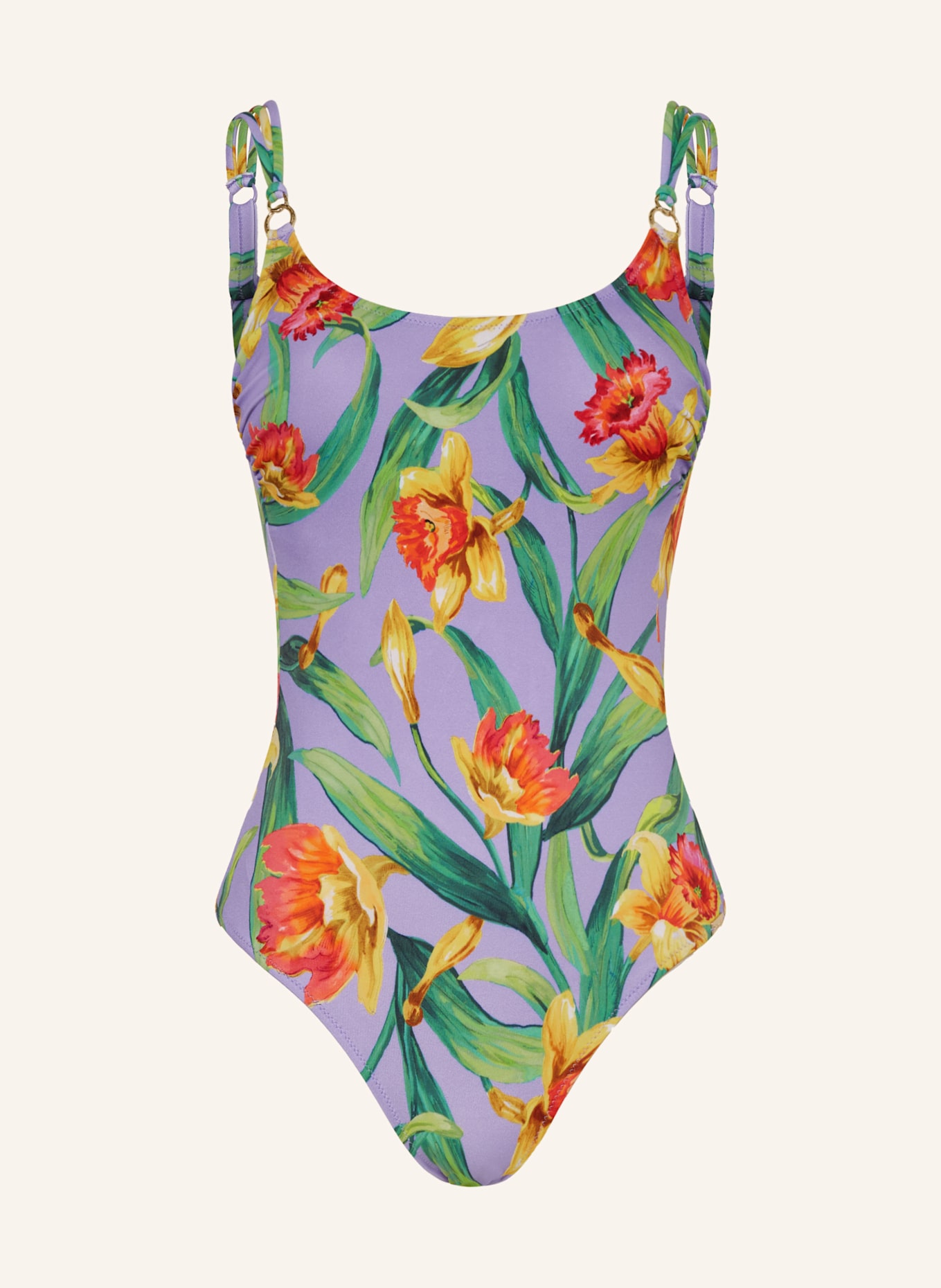 Charmline BOTANIQUE underwire swimsuit: Shape swimsuit PINK HEART