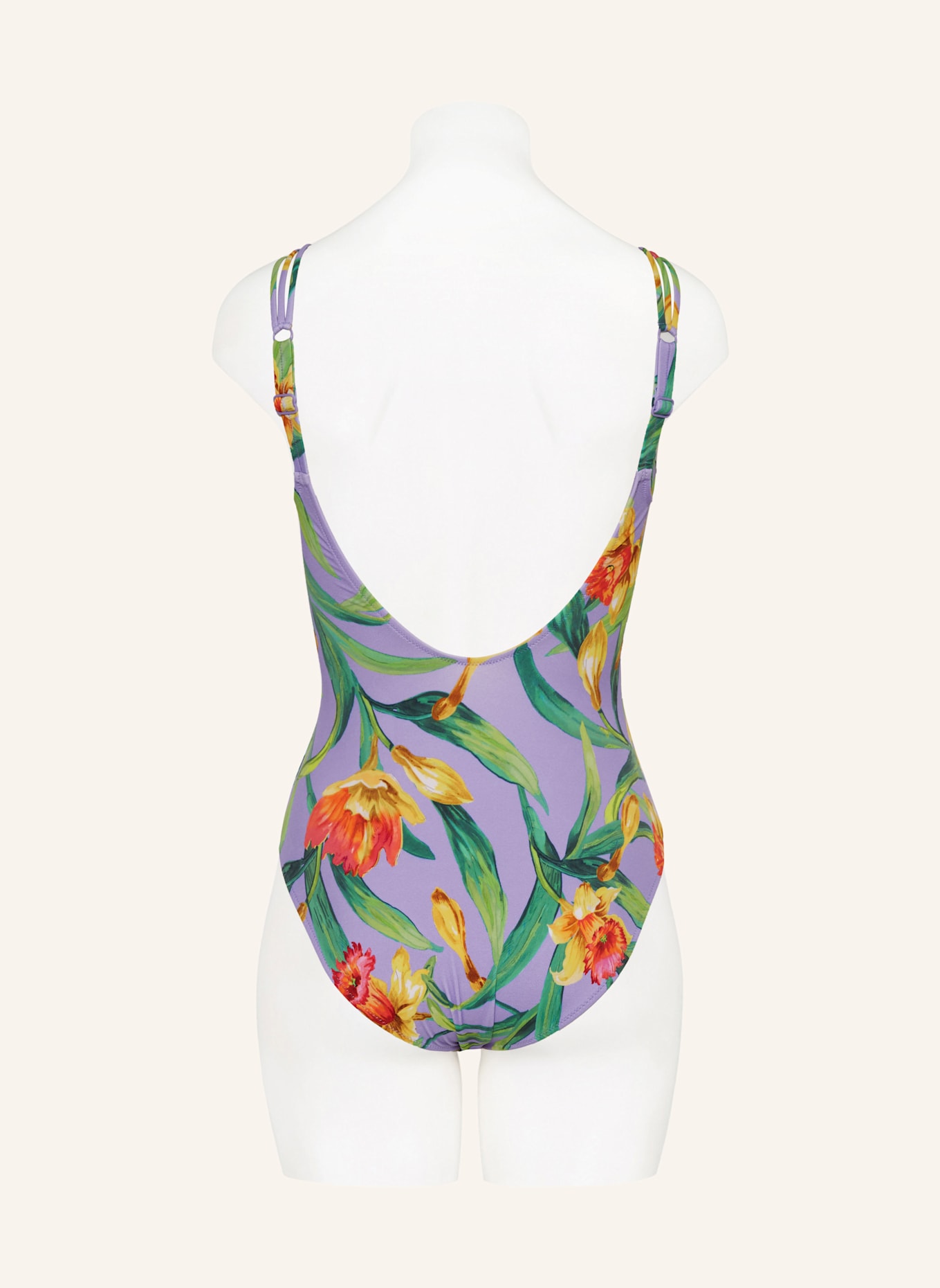 Charmline BOTANIQUE underwire swimsuit: Shape swimsuit PINK HEART