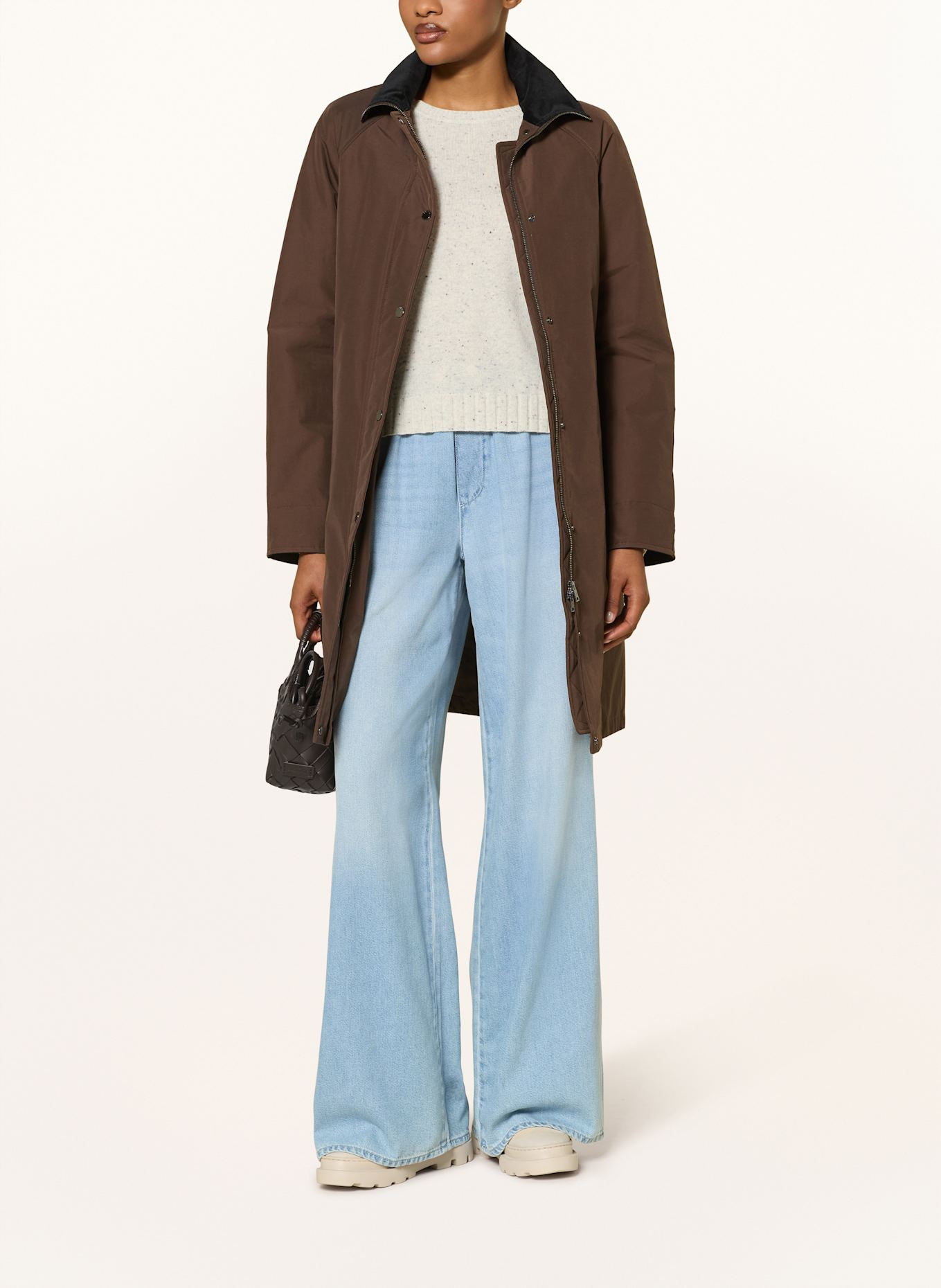 WOOLRICH Mantel: DUNKELBRAUN