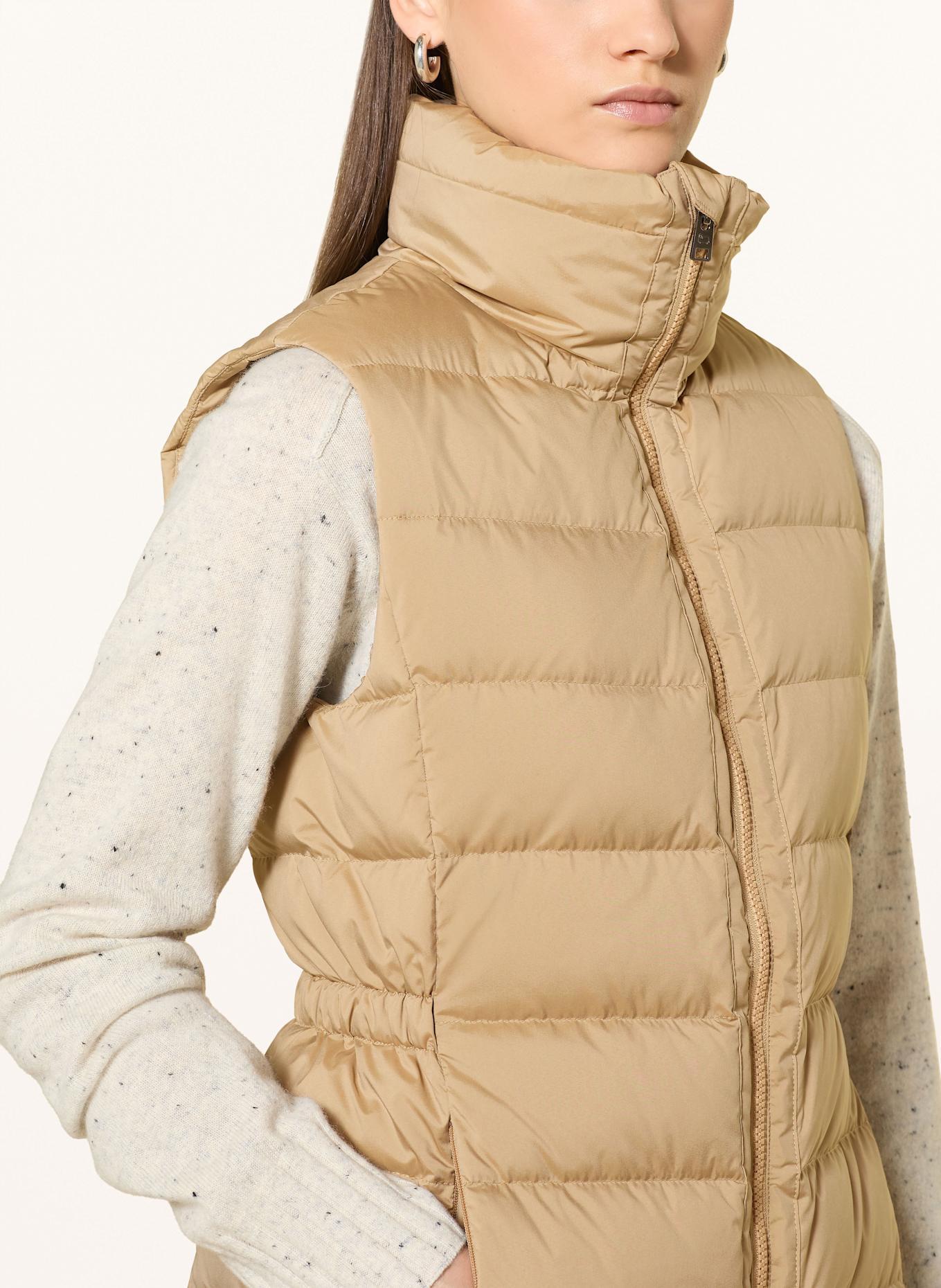 WOOLRICH Daunenweste SHIRLEY: HELLBRAUN